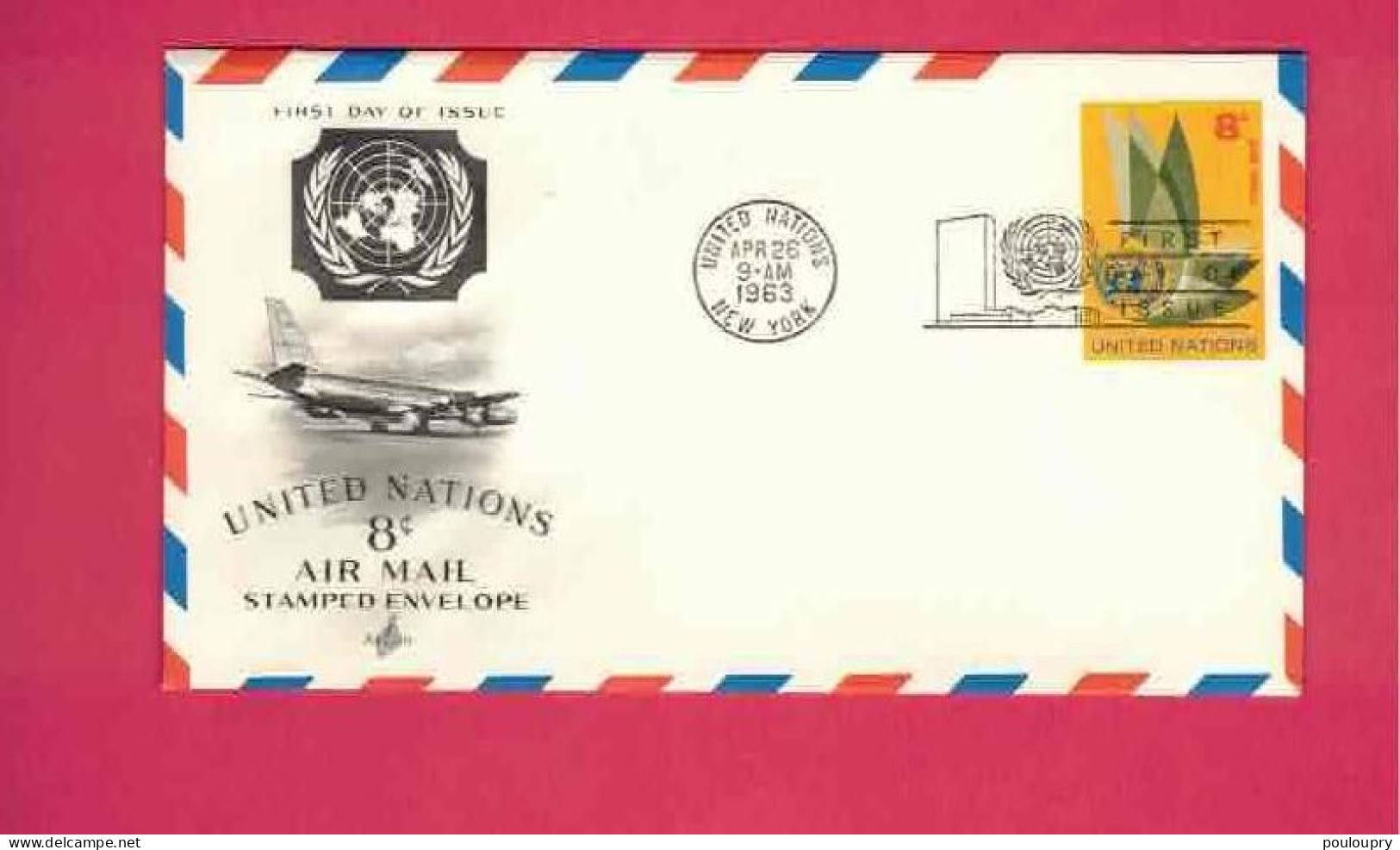 FDC De 1963 - YT N° PA 9 - Allégorie - Storia Postale