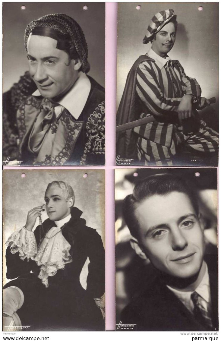 LOT DE 5 PHOTOS D'ARTISTES  - Jean Weber -Pierre Dua ........ - Entertainers