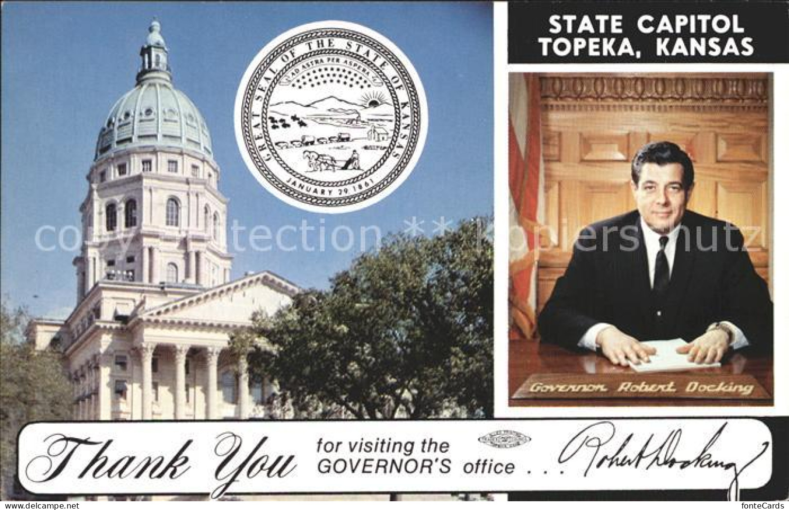 72308849 Topeka_Kansas State Capitol Governor Robert Docking - Altri & Non Classificati