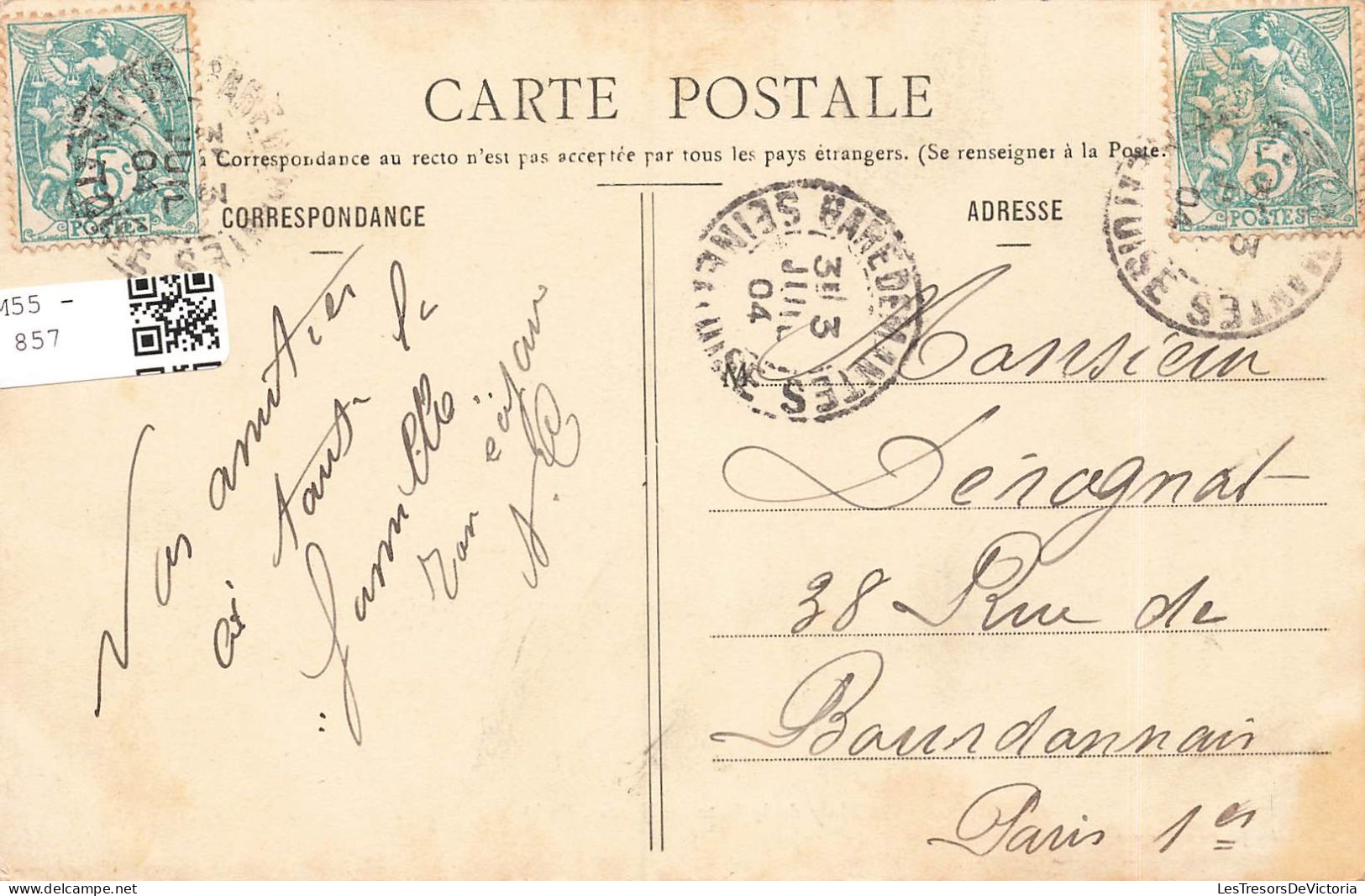FRANCE - Vue Sur La Place De La Gare De Mantes - Embt - Animé - Voitures - Carte Postale Ancienne - Mantes La Ville