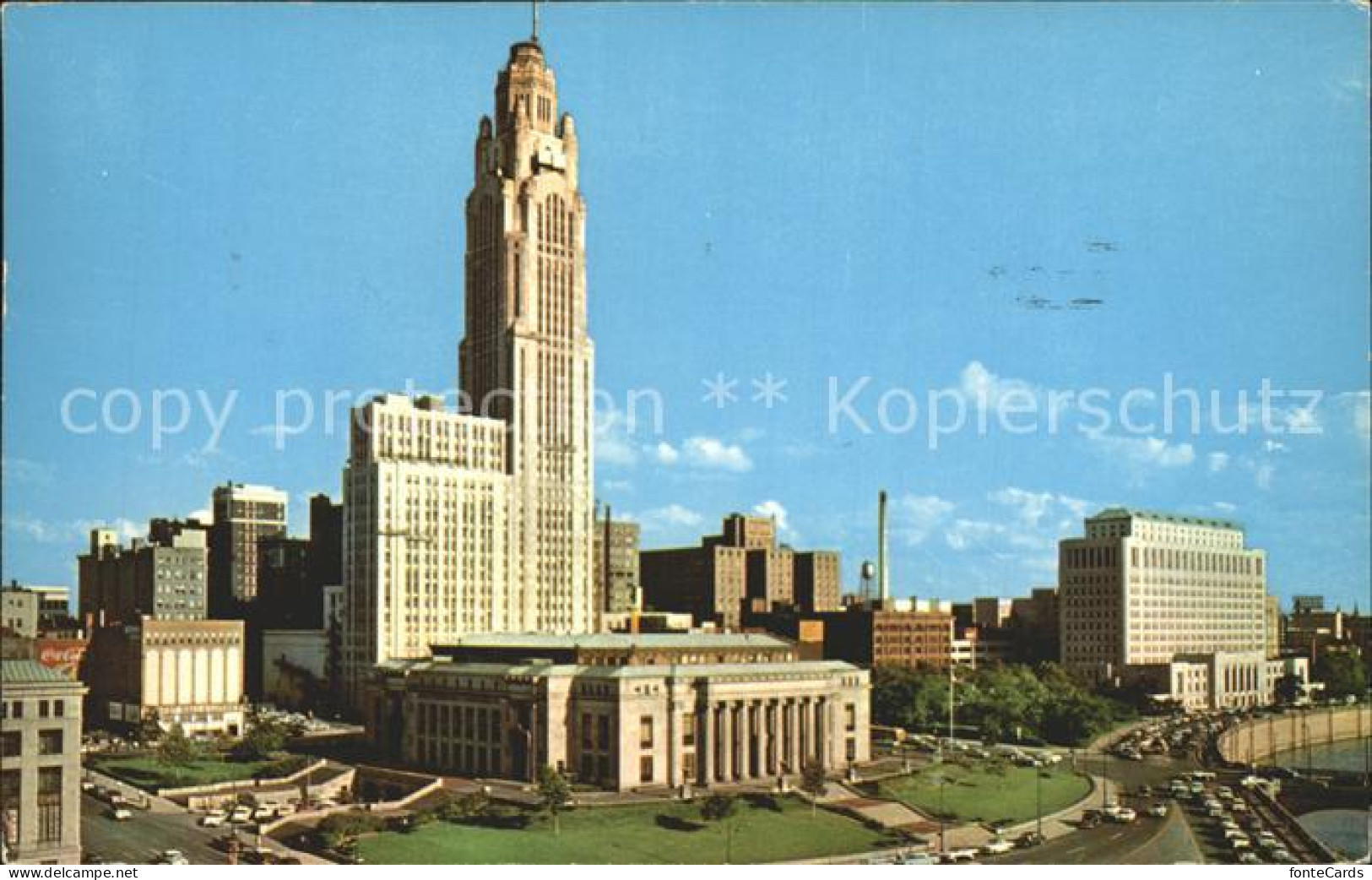 72307383 Columbus Ohio City-Hall Mit Veque-Lincoln Tower Columbus Ohio - Andere & Zonder Classificatie