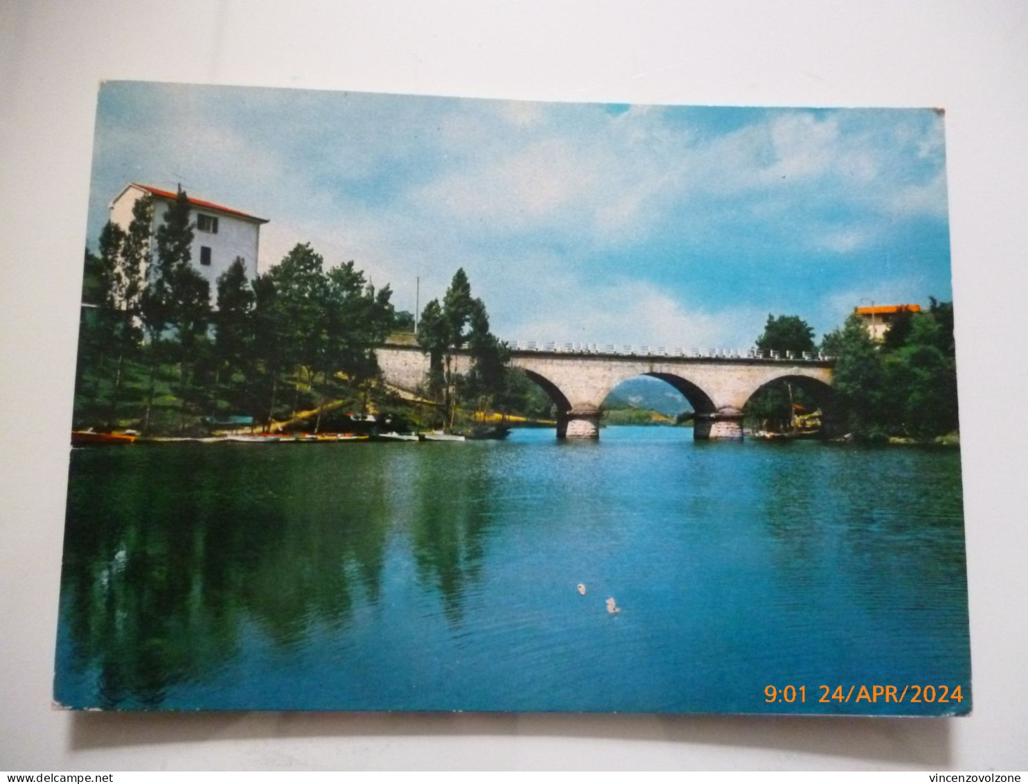 Cartolina Viaggiata "CASTEL DELL'ALPI Il Lago" 1985 - Bologna