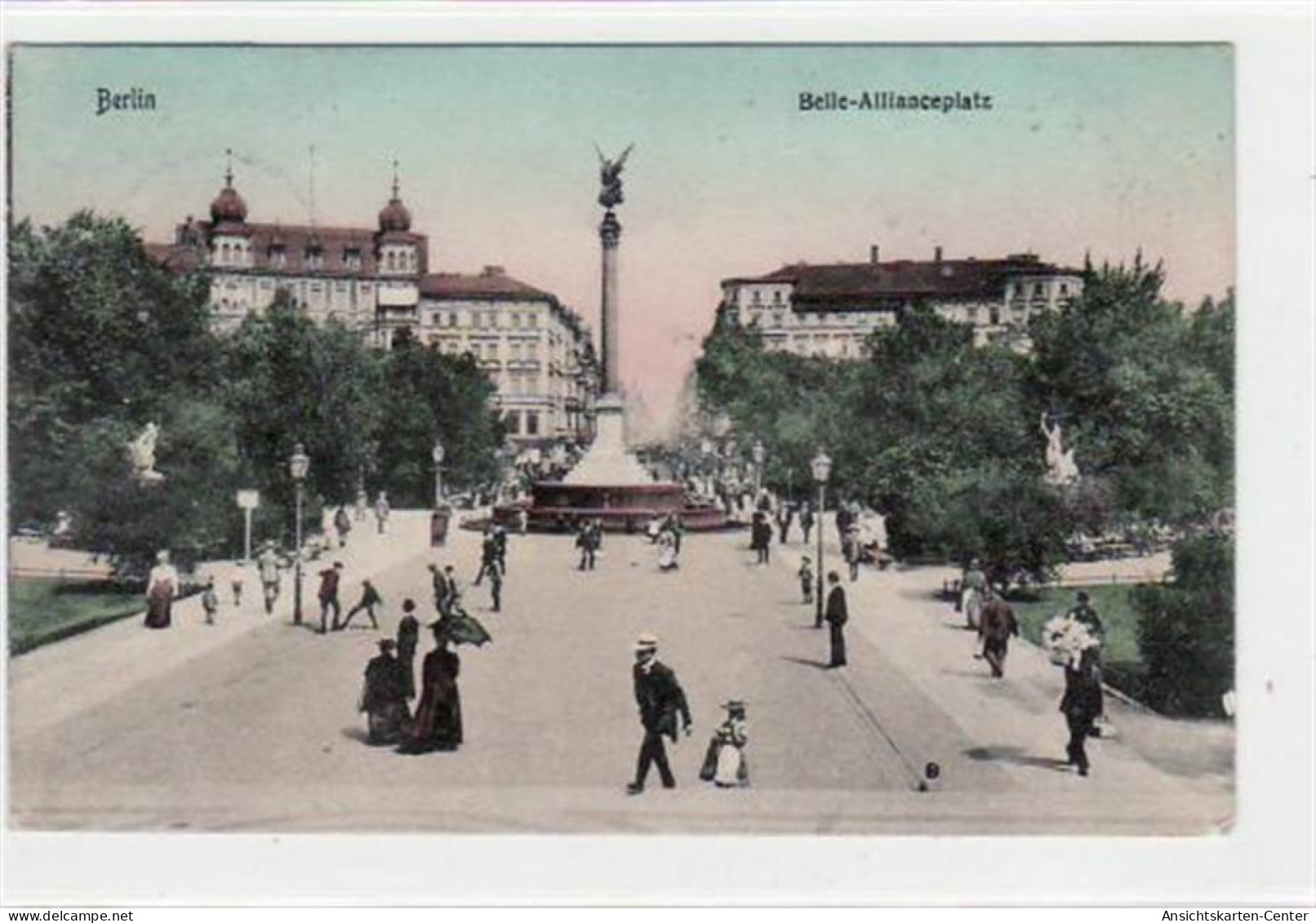 39043405 - Berlin Kreuzberg Mit Belle - Allianceplatz Gelaufen Von 1908. Albumabdruecke An Den Ecken Leichter Stempeldu - Kreuzberg