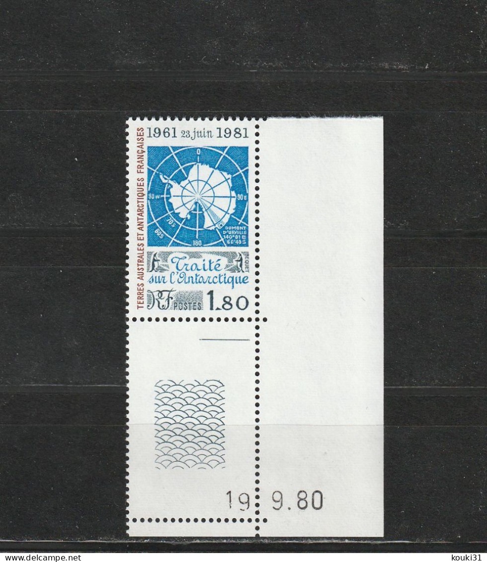 TAAF YT 91 ** : Traité Sur L'Antarctique - 1980 - Unused Stamps