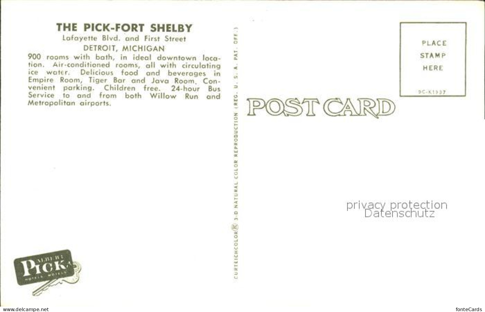 72306856 Detroit_Michigan Pick-Fort Shelby  - Other & Unclassified