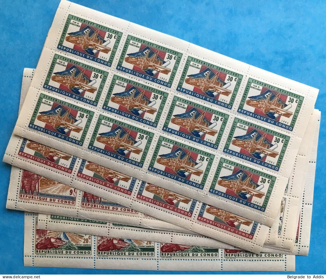 Congo Kinshasa RDC Zaire COB 507/13 Série Complète En Feuillets De 12 MNH / ** 1963 - Nuevos