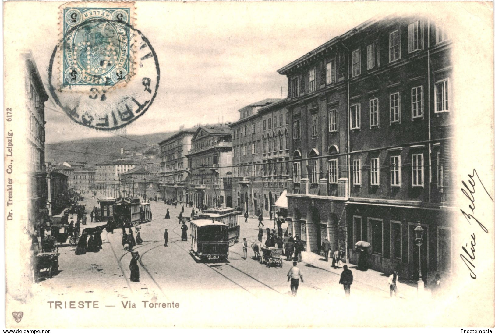 CPA Carte Postale Italie Triestre  Via Torrente Début 1900 VM79969ok - Trieste