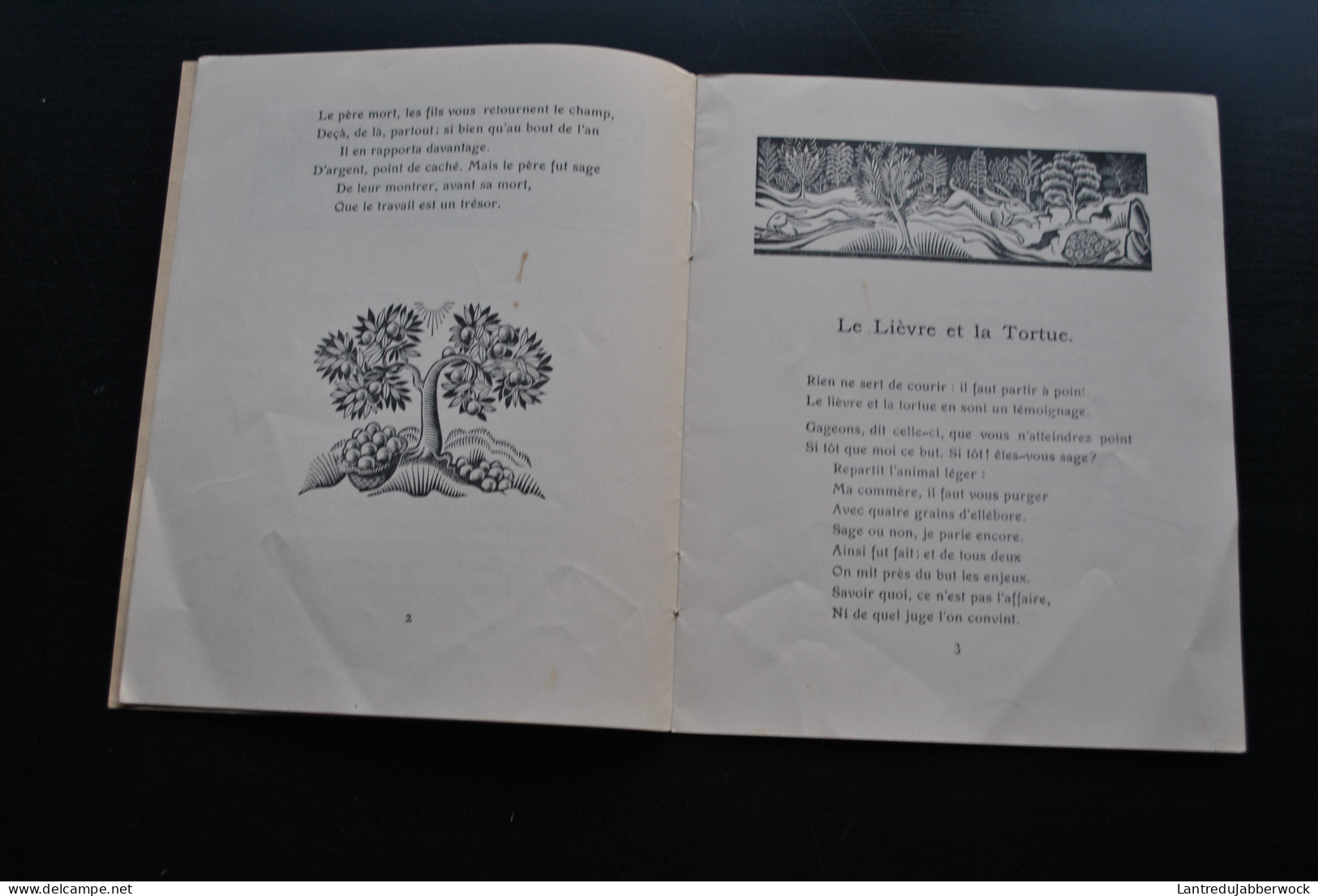 Le Travail Et L'épargne Quelques Fables De LA FONTAINE Illustrations Victor STUYVAERT Caisse Générale Retraite 1934 Et D - 1901-1940