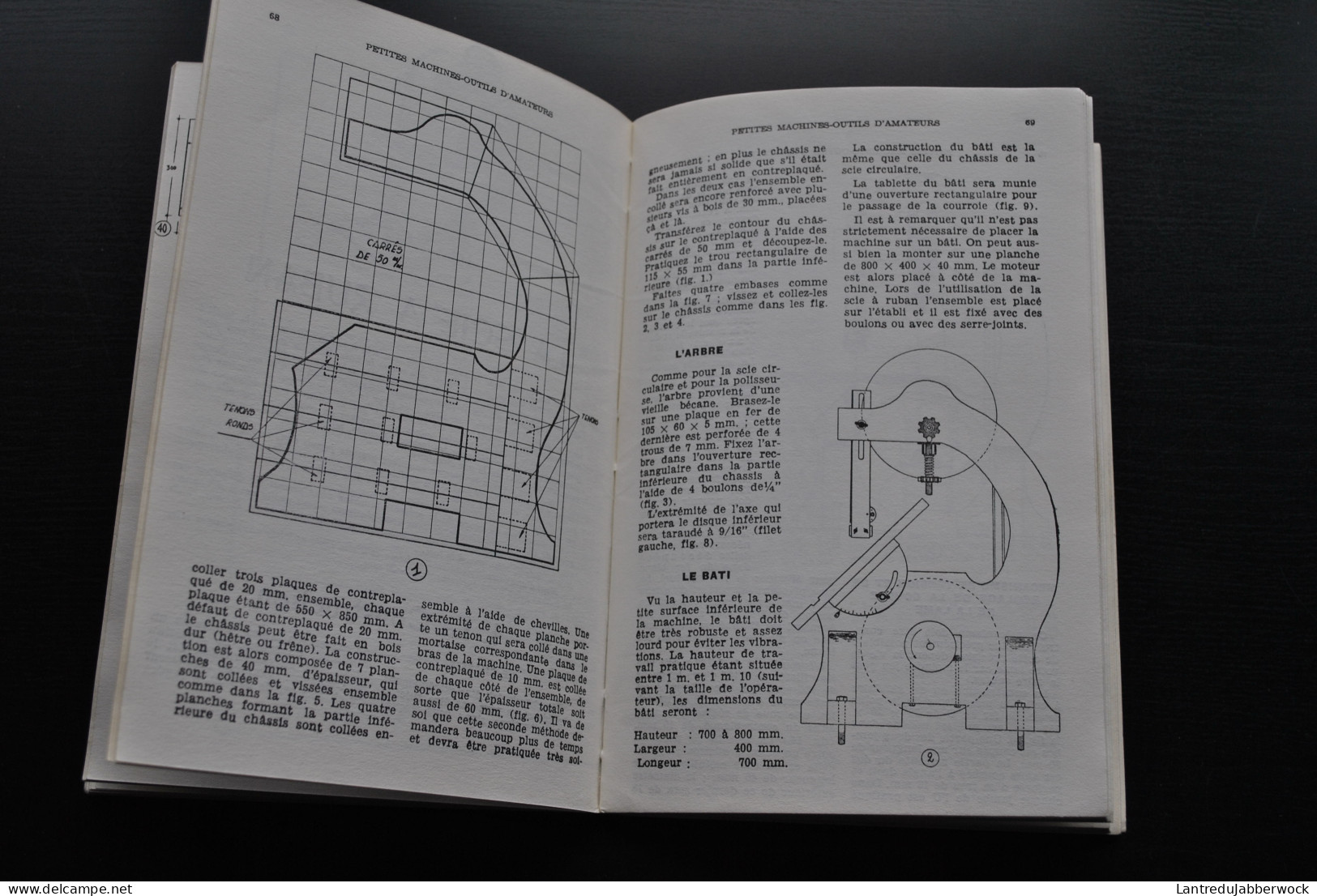 VAN HULLE PETITES MACHINES-OUTILS D'AMATEURS CONSTRUCTION UTILISATION COLLECTION LES LIVRES PRATIQUES 1961 Toupies... - Basteln