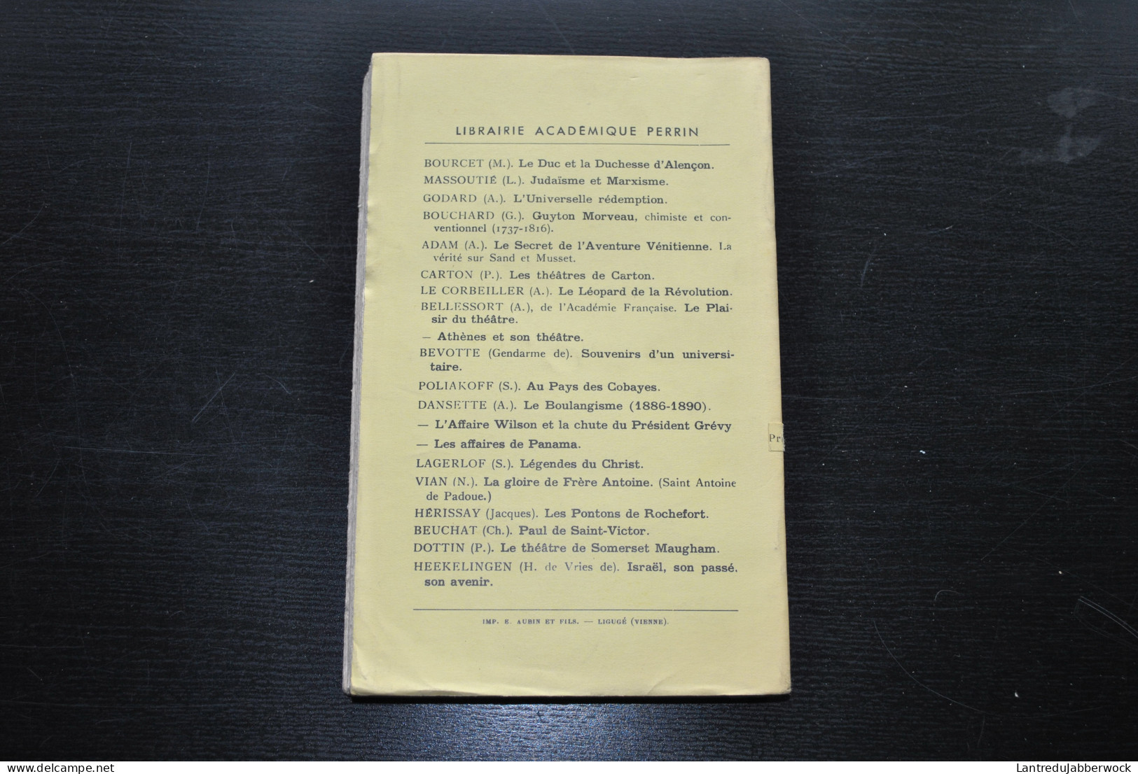 LAGELOF Selma LE CHARRETIER DE LA MORT La Charrette Fantôme Librairie Académique Perrin 1939 12è Ed Portrait De L'auteur - Fantastique