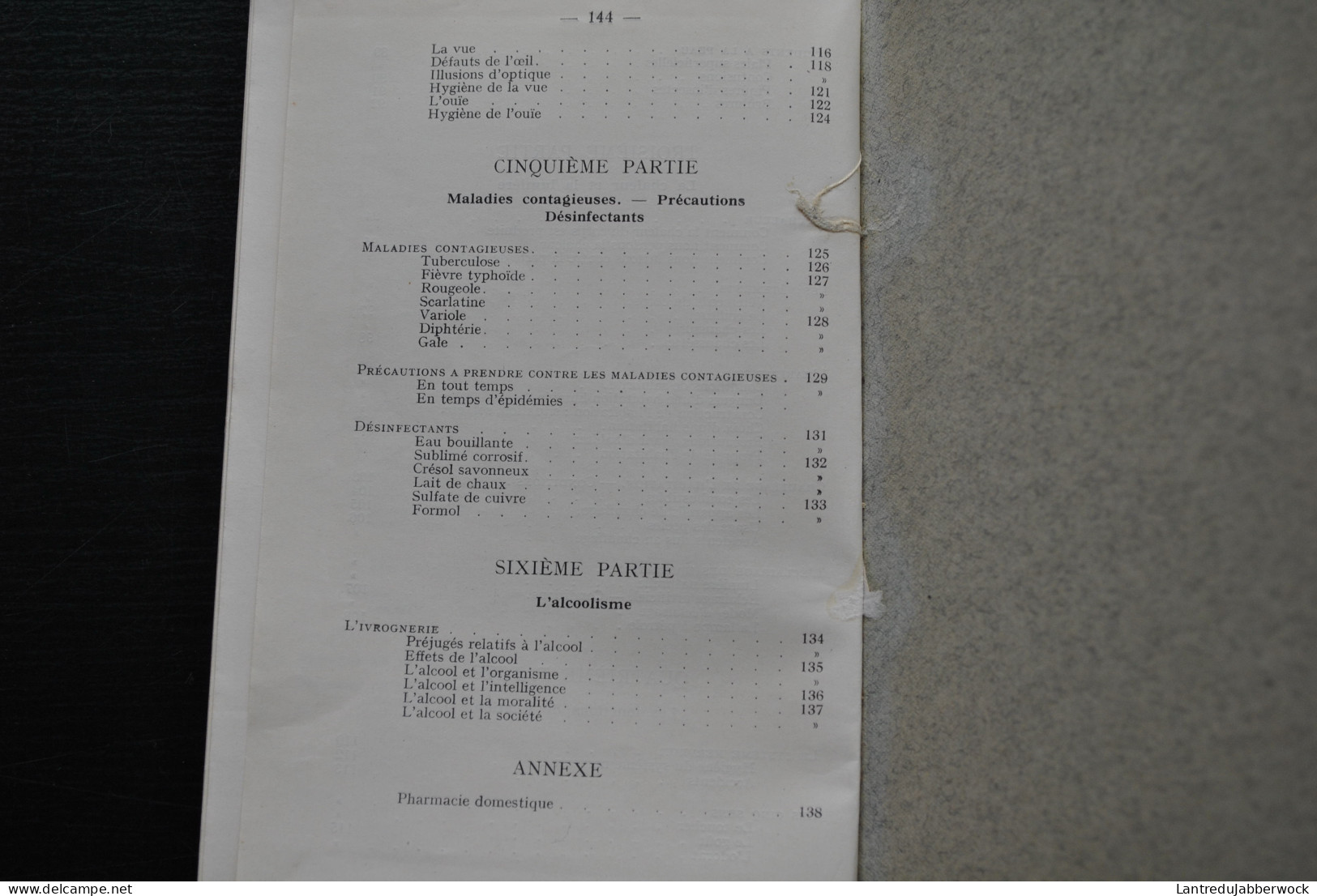 PIRSON Manuel D'hygiène Moderne Basée Sur Des Notions D'anatomie Et De Physiologie à L'usage De L'école Primaire 1936 - 1901-1940