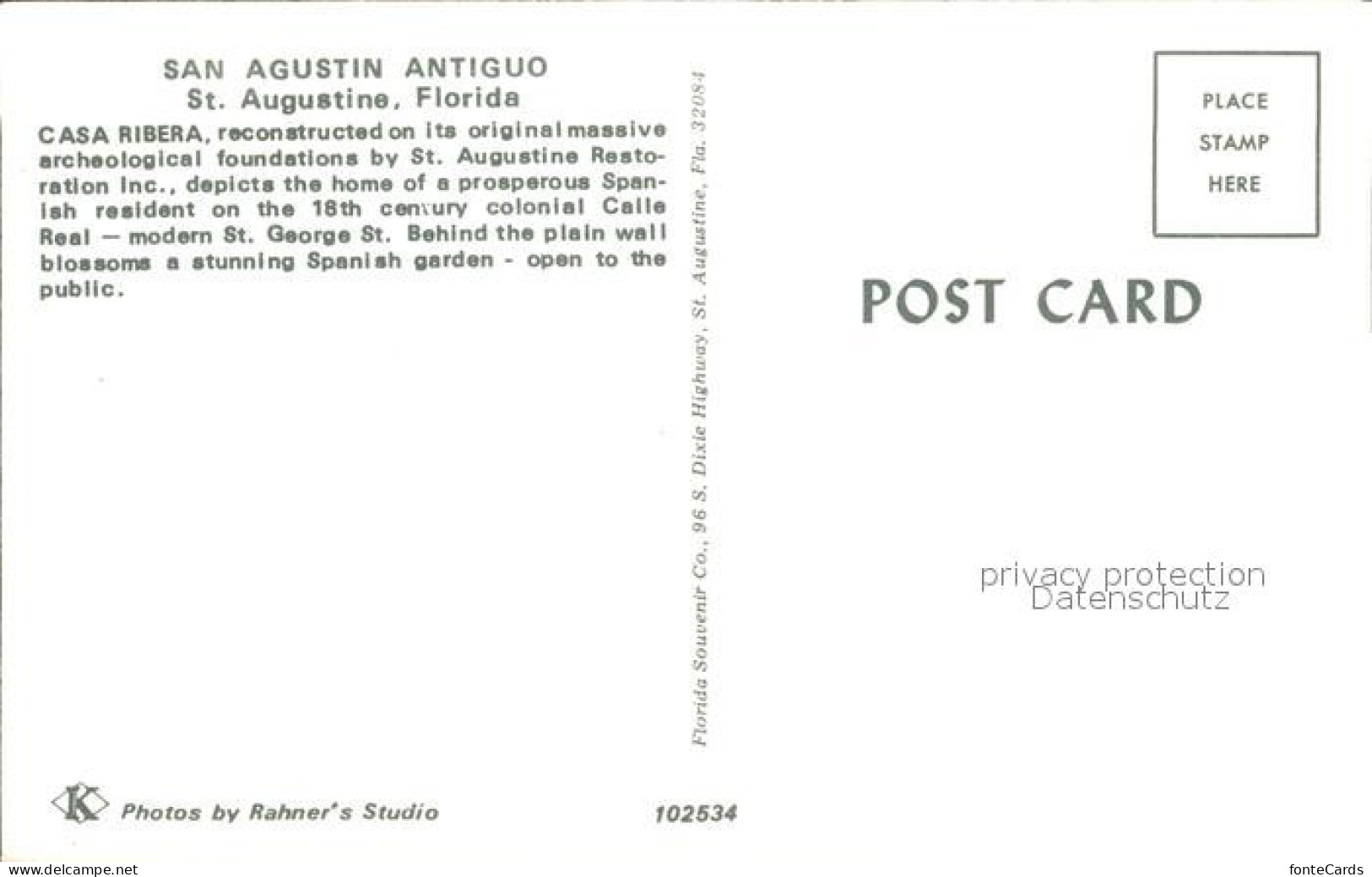 72306059 St_Augustine Antiguo Pferdekutsche - Autres & Non Classés