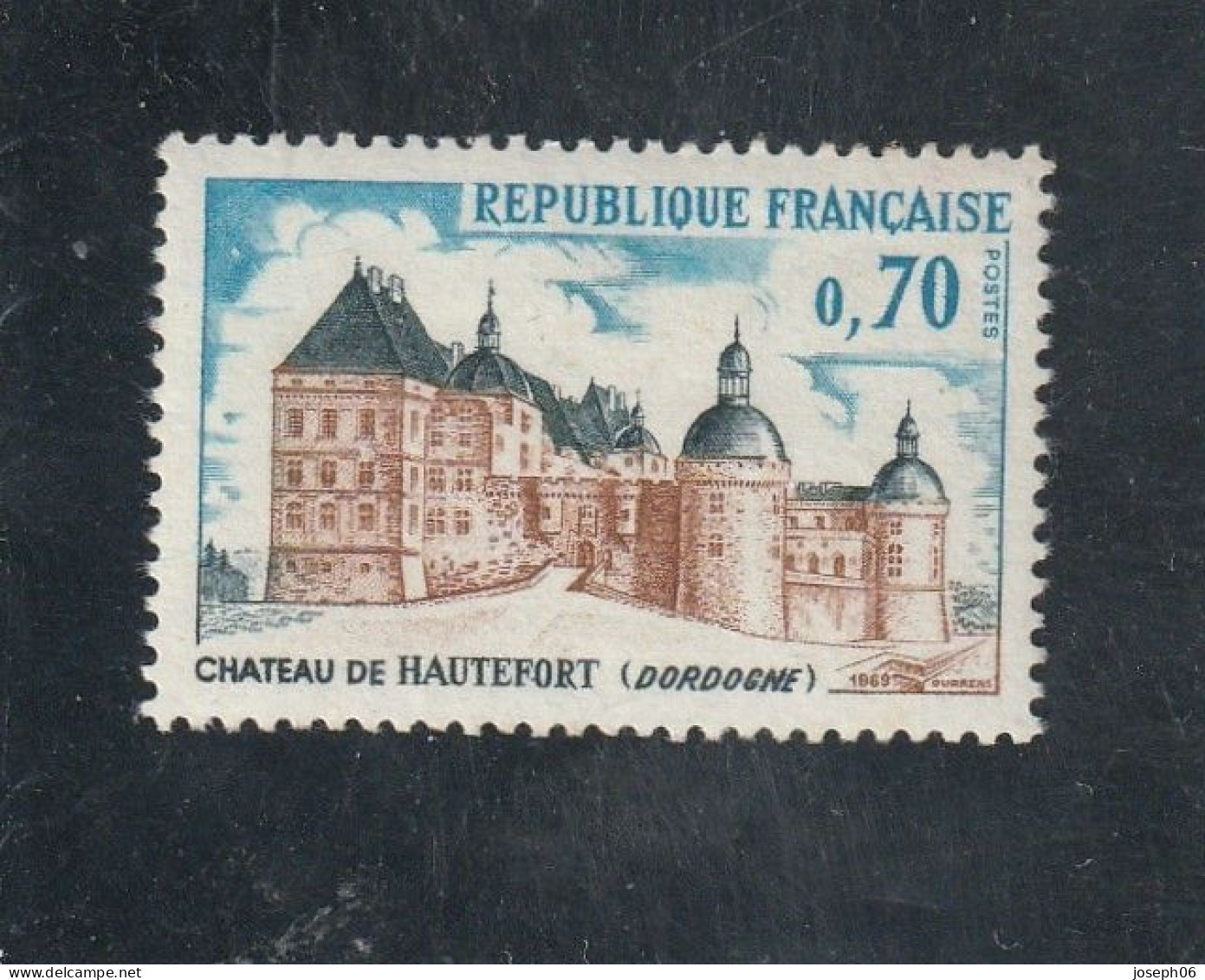 FRANCE     1969  Y.T. N° 1596  NEUF**  Bord De Feuille - Neufs