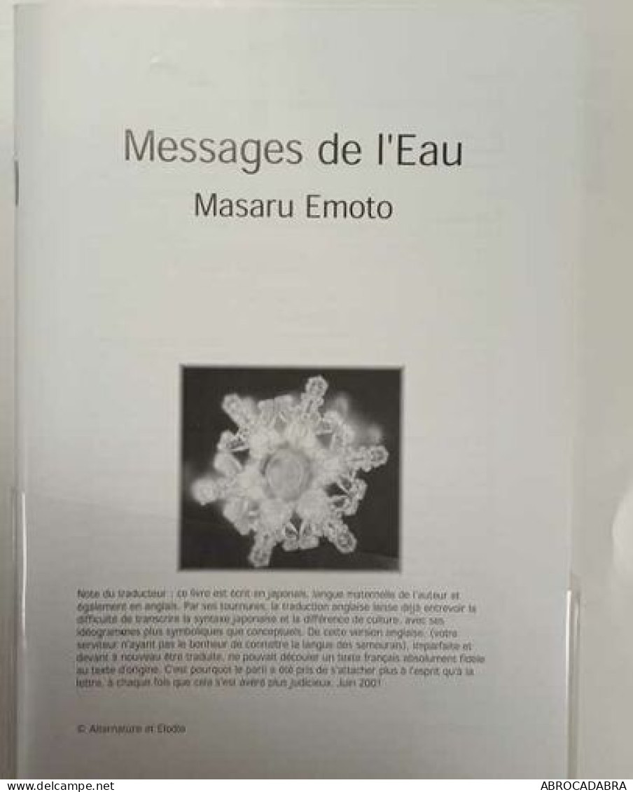 Messages From Water Vol 1 Et 2 - Scienza