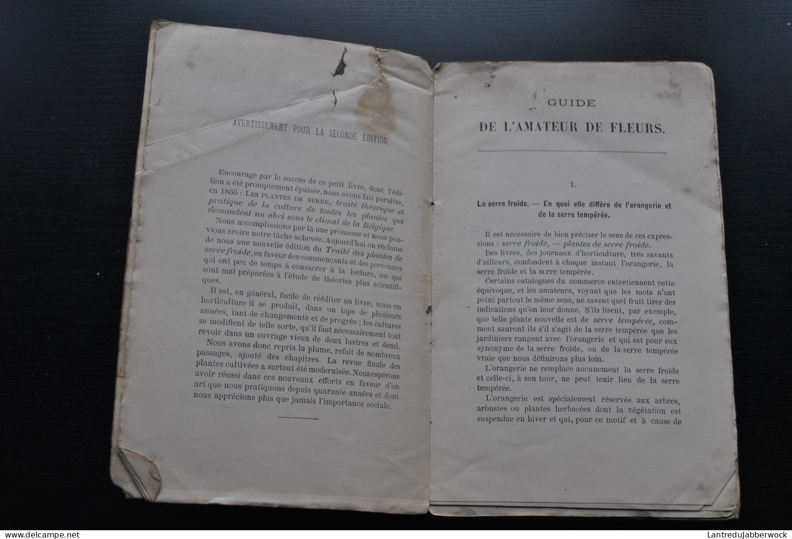 DE PUYDT GUIDE DE L'AMATEUR DE FLEURS Plantes De Serre Froide D'orangerie D'appartements Et Jardins D'été 1886 MANCEAUX - 1801-1900