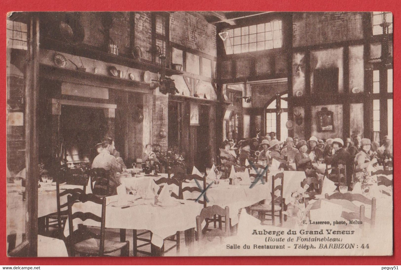 77. Barbizon. Auberge Du Grand Veneur ( Route De Fontainebleau). Salle Du Restaurant. 1931 - Barbizon