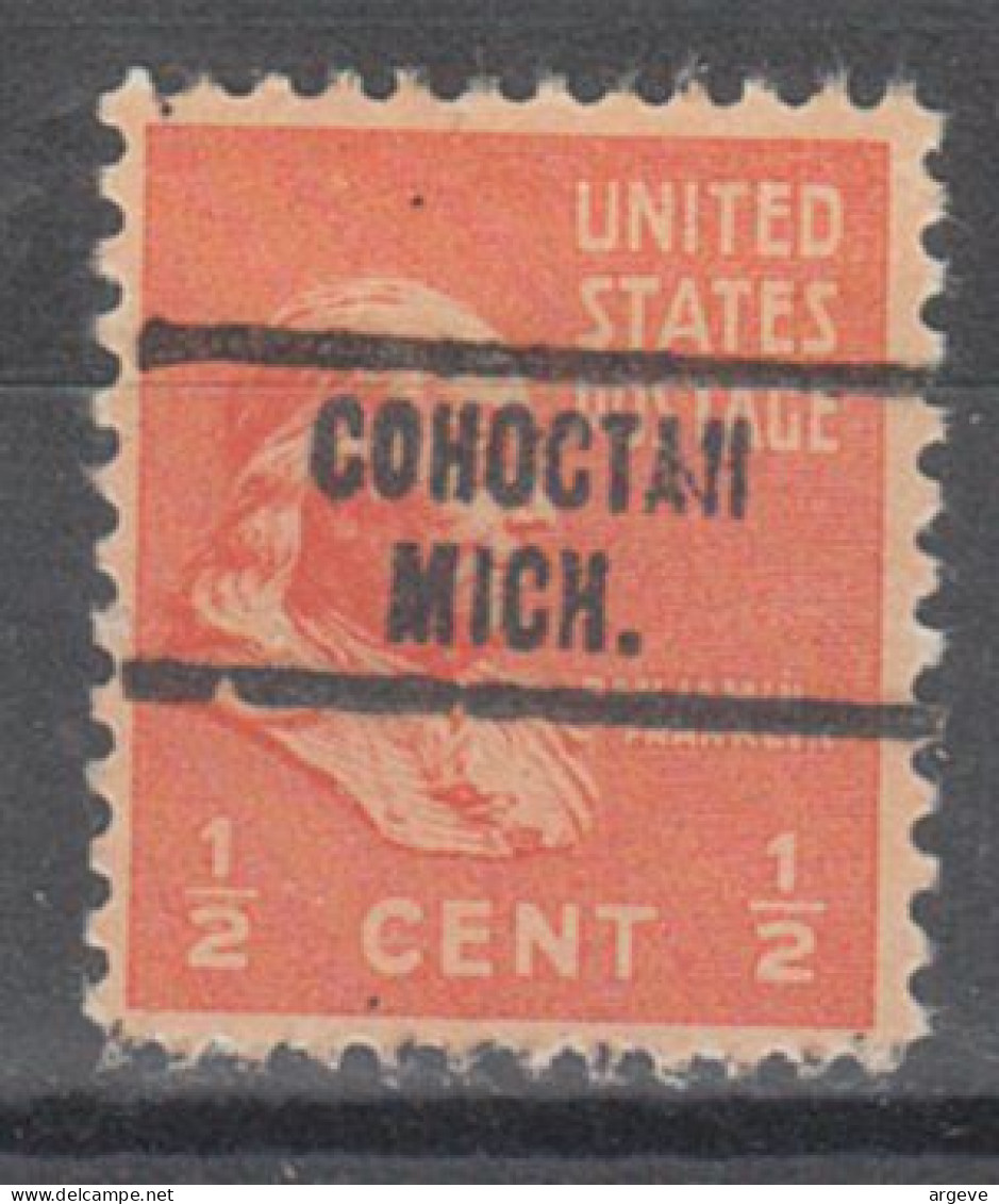 USA Precancel Vorausentwertungen Preo Locals Michigan, Cohoctah 734 - Vorausentwertungen