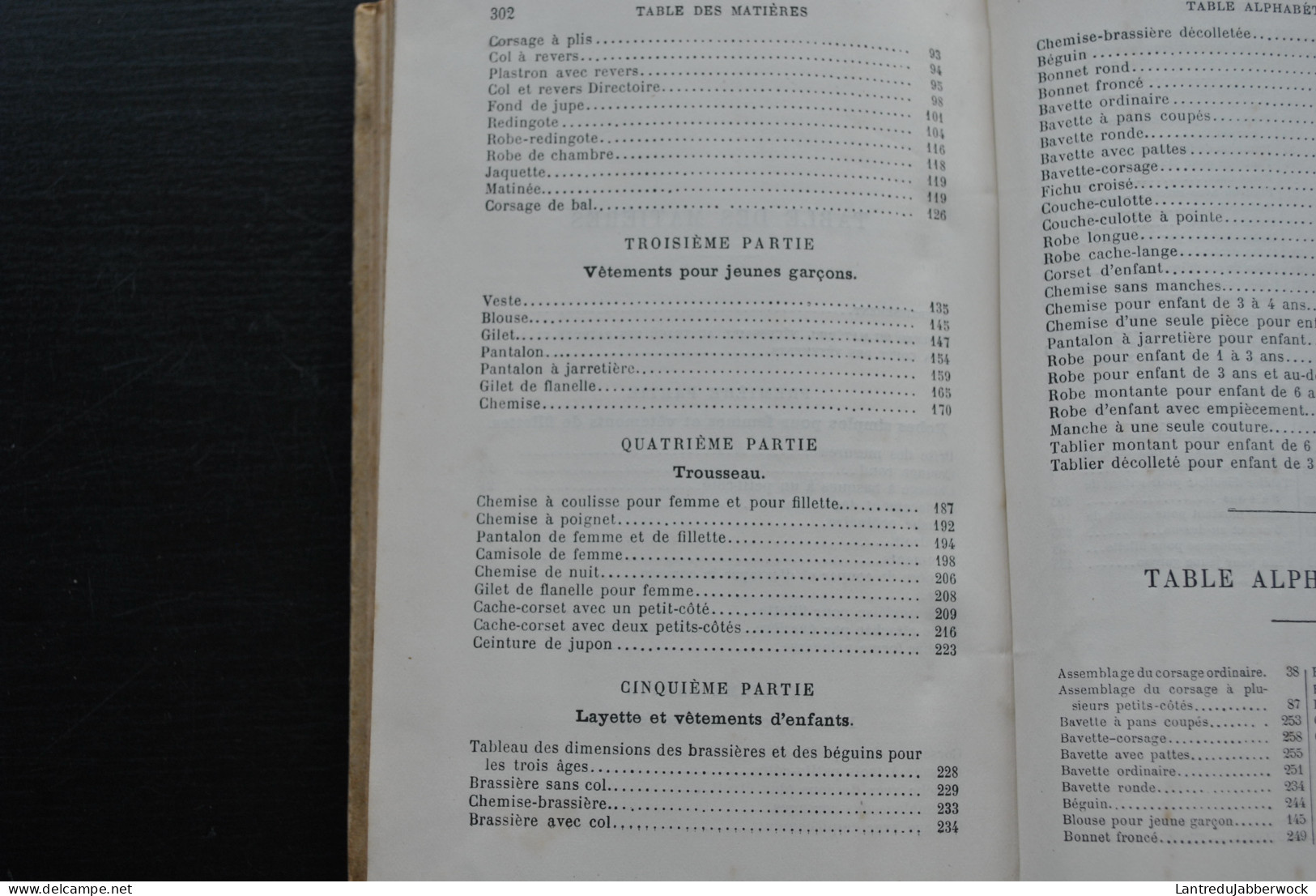 SCHEFER METHODE DE COUPE ET D'ASSEMBLAGE POUR ROBES DE FEMMES VETEMENTS D'ENFANTS TROUSSEAU ET LAYETTE DELAGRAVE 1898