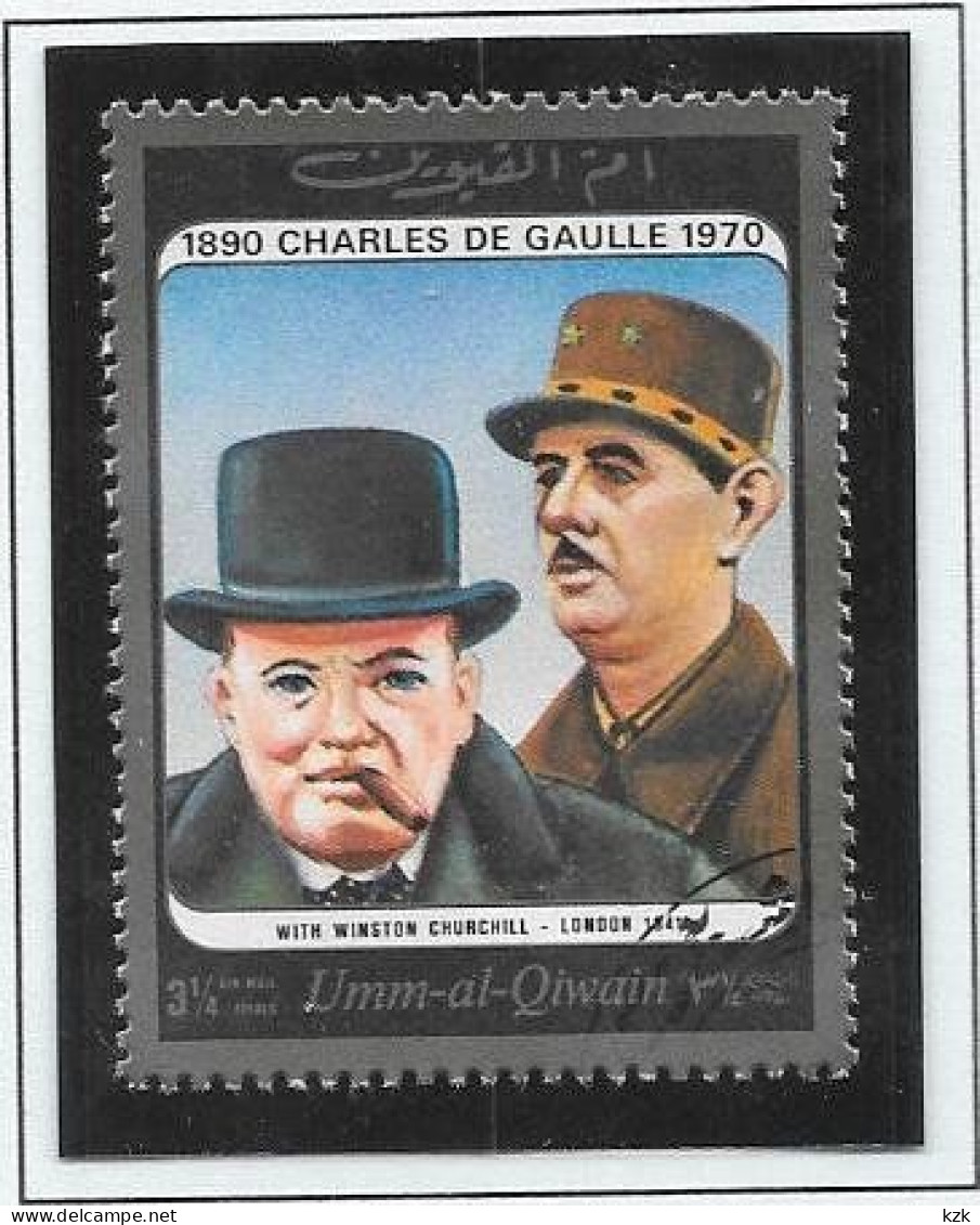 08	21 132		Émirats Arabes Unis - UMM AL QIWAIN - De Gaulle (Generaal)