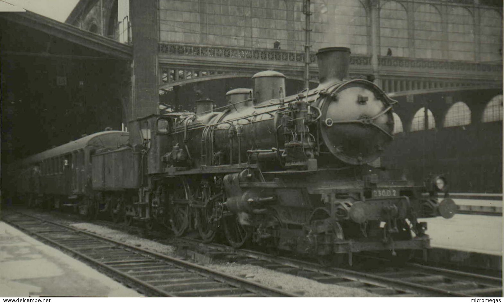 Reproduction - Locomotive 230 D 2 - 13 X 8 Cm. - Trains