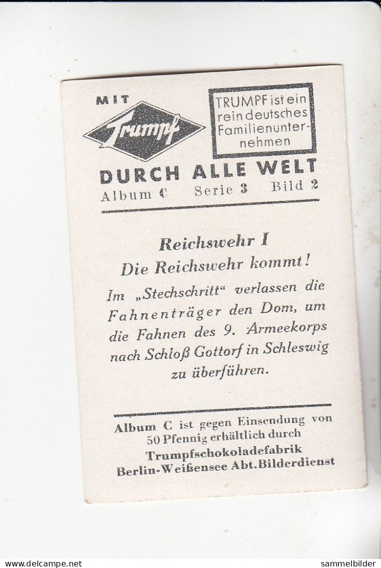Mit Trumpf Durch Alle Welt  Reichswehr I Fahnenträger In Stechschritt  C Serie 3# 2 Von 1934 - Otras Marcas