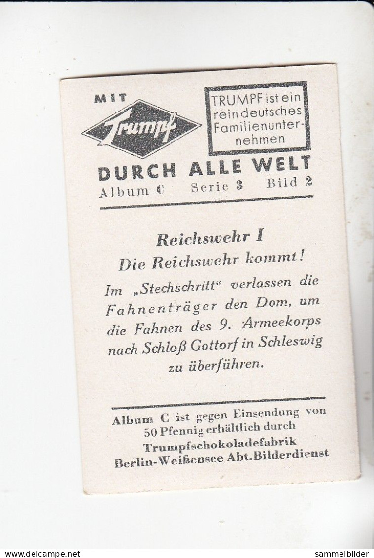 Mit Trumpf Durch Alle Welt  Reichswehr I Fahnenträger In Stechschritt  C Serie 3# 2 Von 1934 - Autres Marques