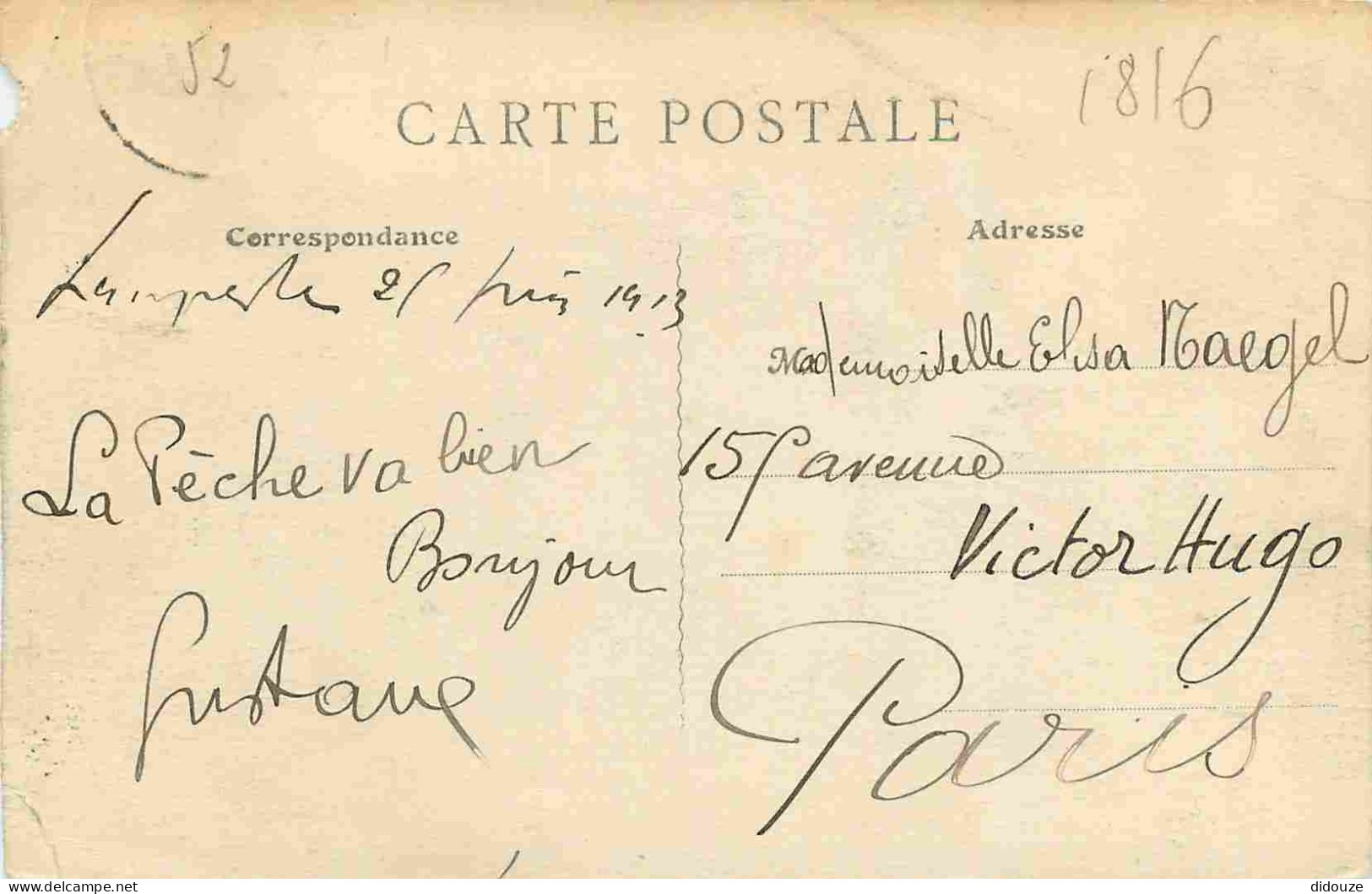 52 - Langres - Caisse D'Epargne - Animée - Animée - CPA - Oblitération Ronde De 1913 - Etat Croquée Et Pli Visible - Voi - Langres