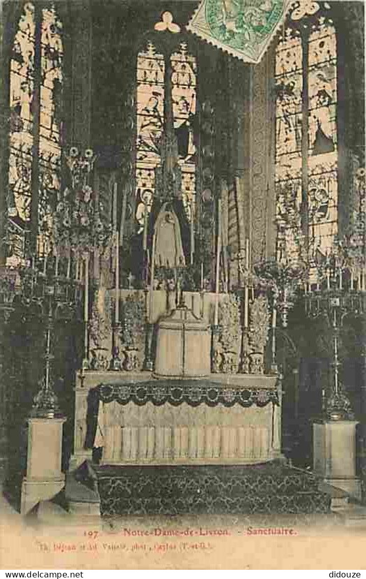 82 - Caylus - Notre Dame De Livron - Sanctuaire - Art Religieux - Oblitération Ronde De 1907 - CPA - Voir Scans Recto-Ve - Caylus