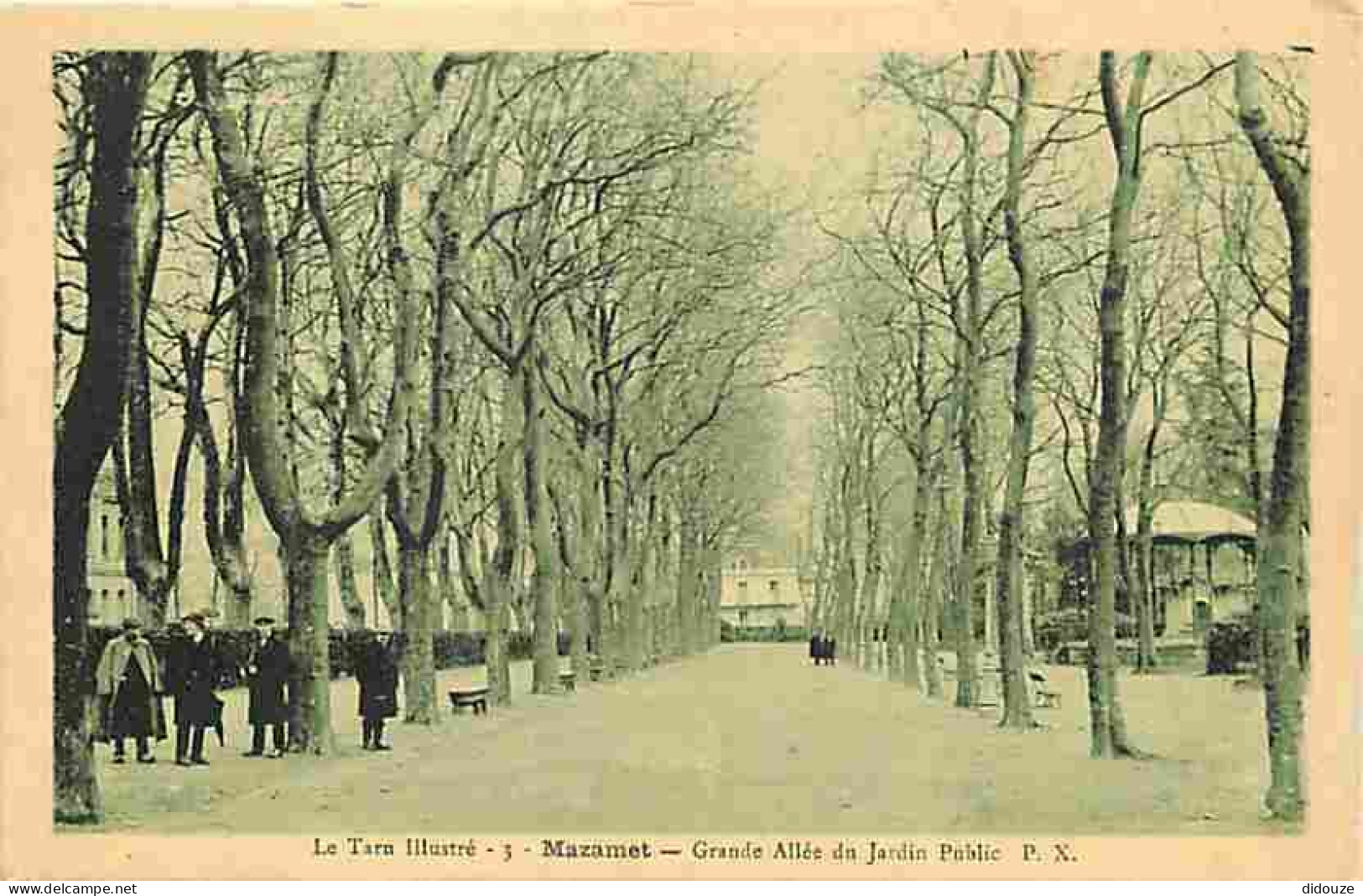 81 - Mazamet - Grande Allée Du Jardin Public - Animée - CPA - Voir Scans Recto-Verso - Mazamet