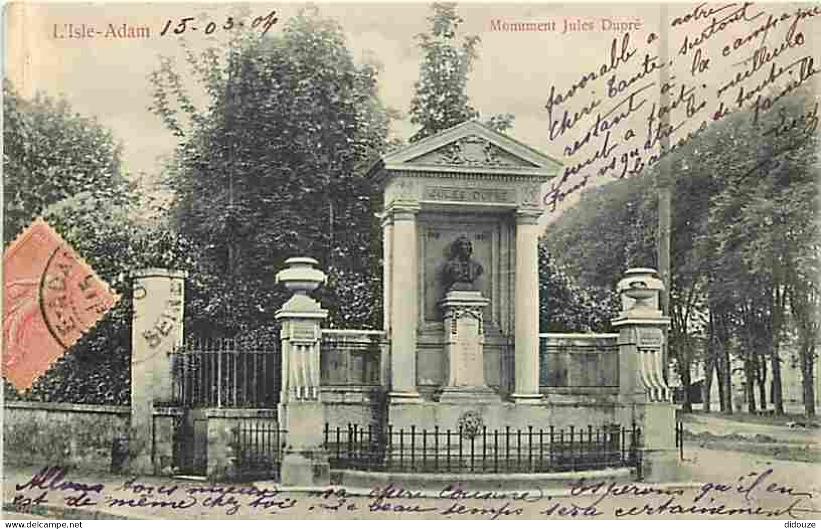 95 - L'Isle D'Adam - Monument Jules Dupré - CPA - Voir Scans Recto-Verso - L'Isle Adam