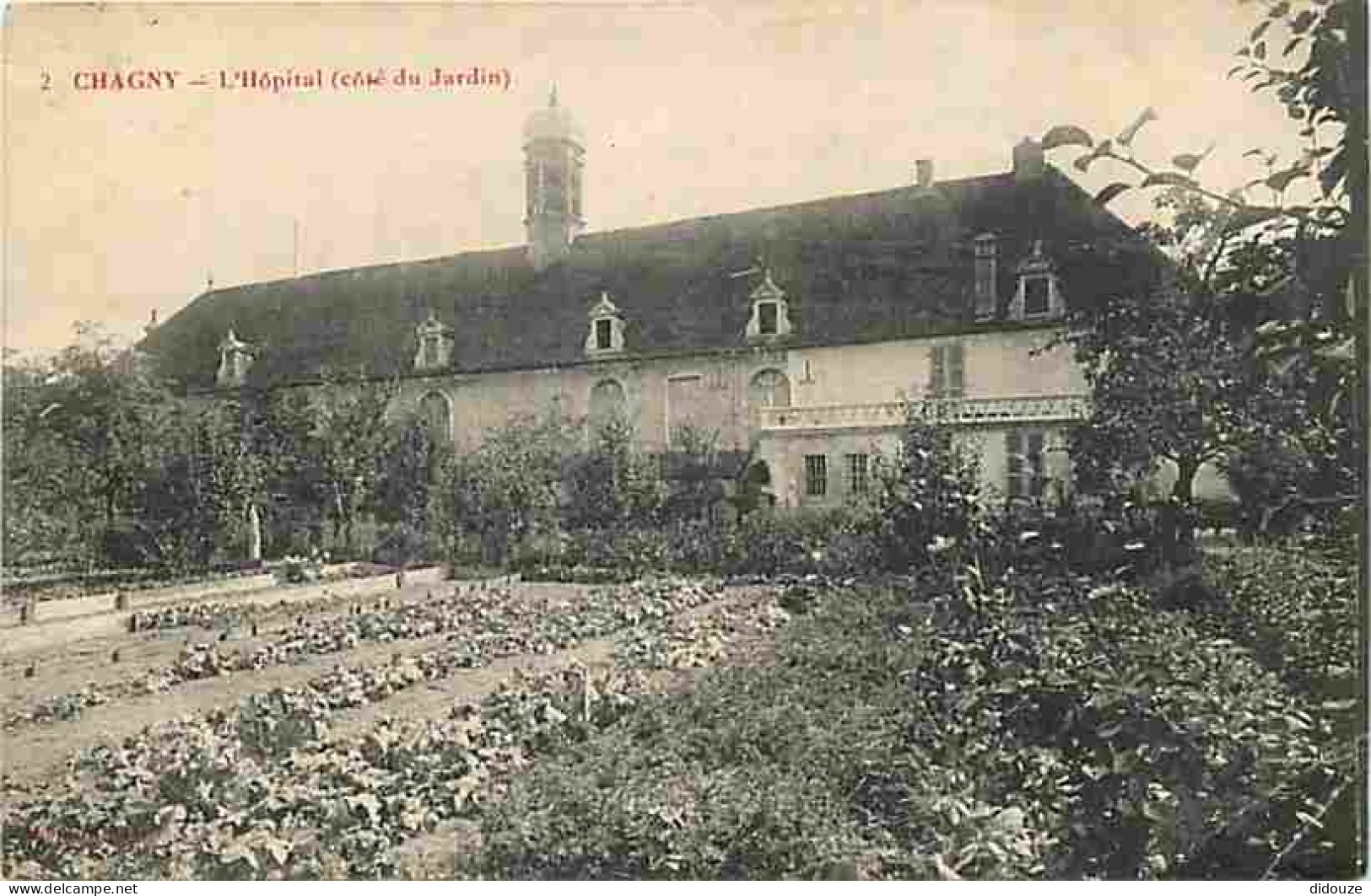 71 - Chagny - L'Hôpital - Coté Du Jardin - Oblitération Ronde De 1917 - CPA - Voir Scans Recto-Verso - Chagny