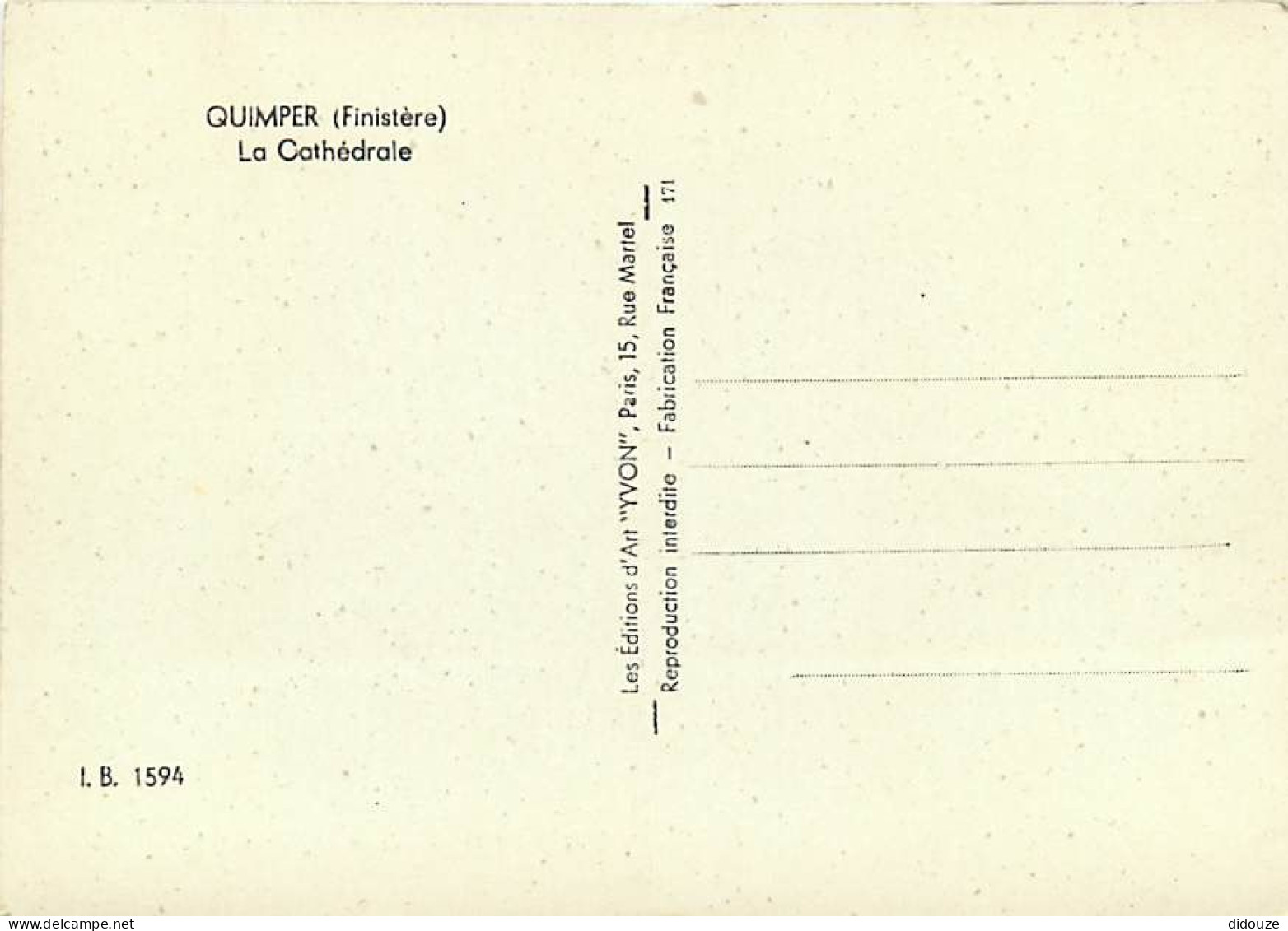 29 - Quimper - La Cathédrale - CPSM Grand Format - Carte Neuve - Voir Scans Recto-Verso - Quimper
