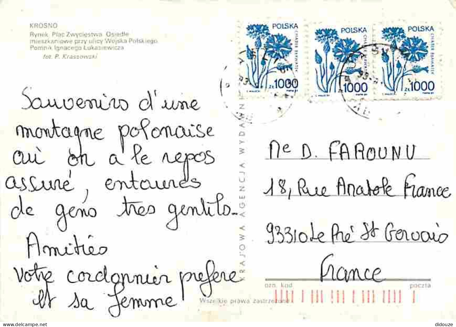 Pologne - Krosno - Multivues - Blasons - Voir Timbre De Pologne - CPM - Voir Scans Recto-Verso - Polonia