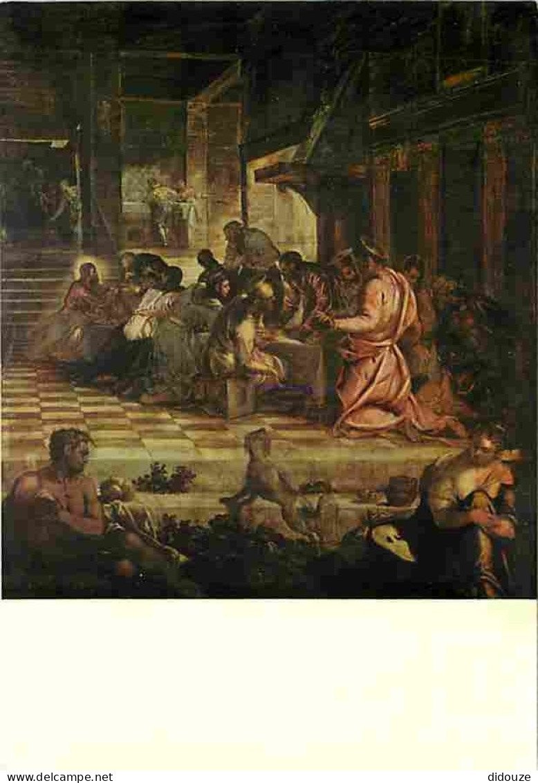 Art - Peinture Religieuse - Tintoretto - La Dernière Cène - Venezia - Scuola Grande Di San Rocco - Carte Neuve - CPM - V - Paintings, Stained Glasses & Statues