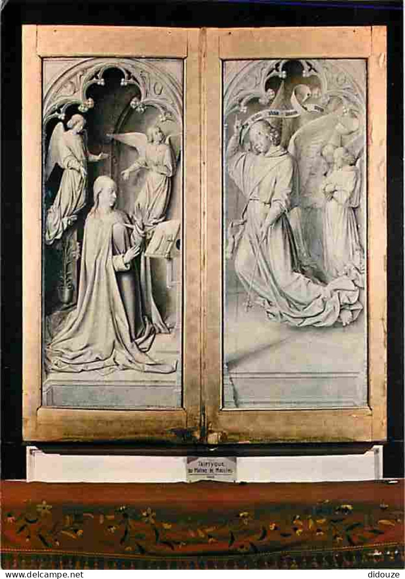 Art - Peinture Religieuse - Moulins - La Cathédrale - Intérieur De La Sacristie - Décoration Monochrome Du Célèbre Tript - Paintings, Stained Glasses & Statues