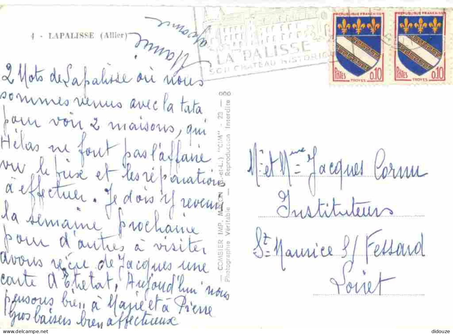 03 - Lapalisse - Vue Générale Aérienne - Mention Photographie Véritable - Carte Dentelée - CPSM Grand Format - Voir Scan - Lapalisse