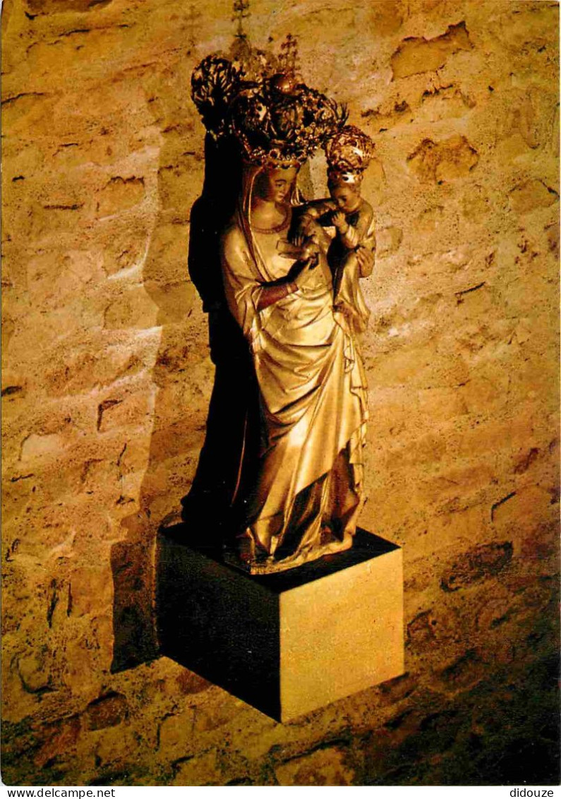 54 - Vezelise - Pèlerinage De Notre Dame De Sion - Notre Dame De Sion - Vierge à L'enfant En Pierre Dorée - Art Religieu - Vezelise