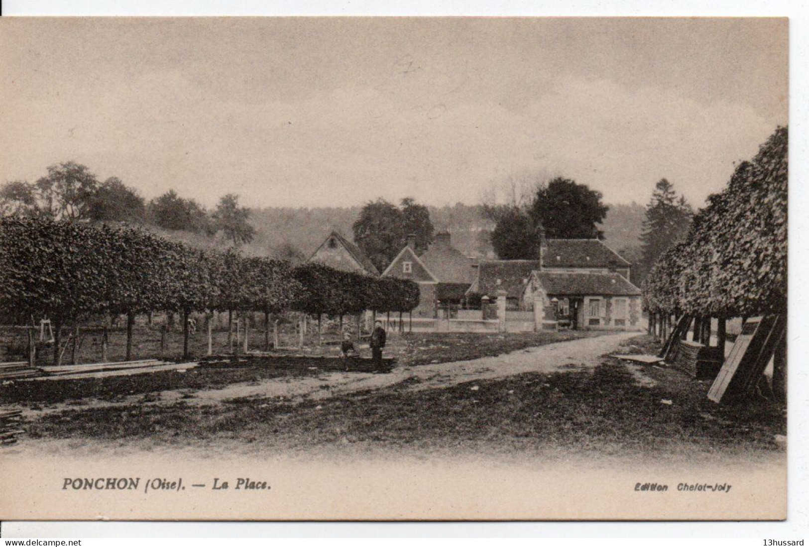 Carte Postale Ancienne Ponchon - La Place - Autres & Non Classés