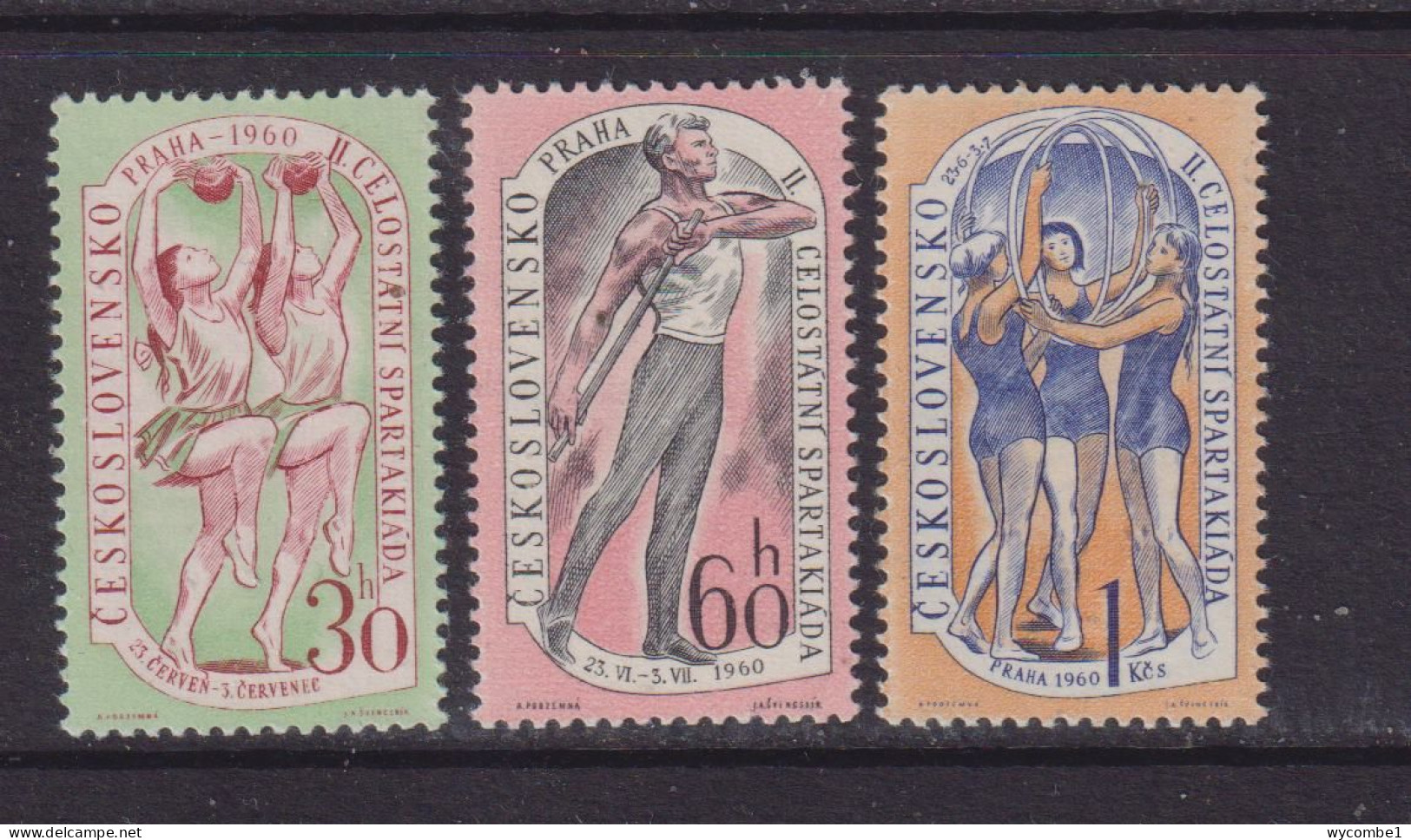 CZECHOSLOVAKIA  - 1960 Spartacist Games Set Never Hinged Mint - Ongebruikt