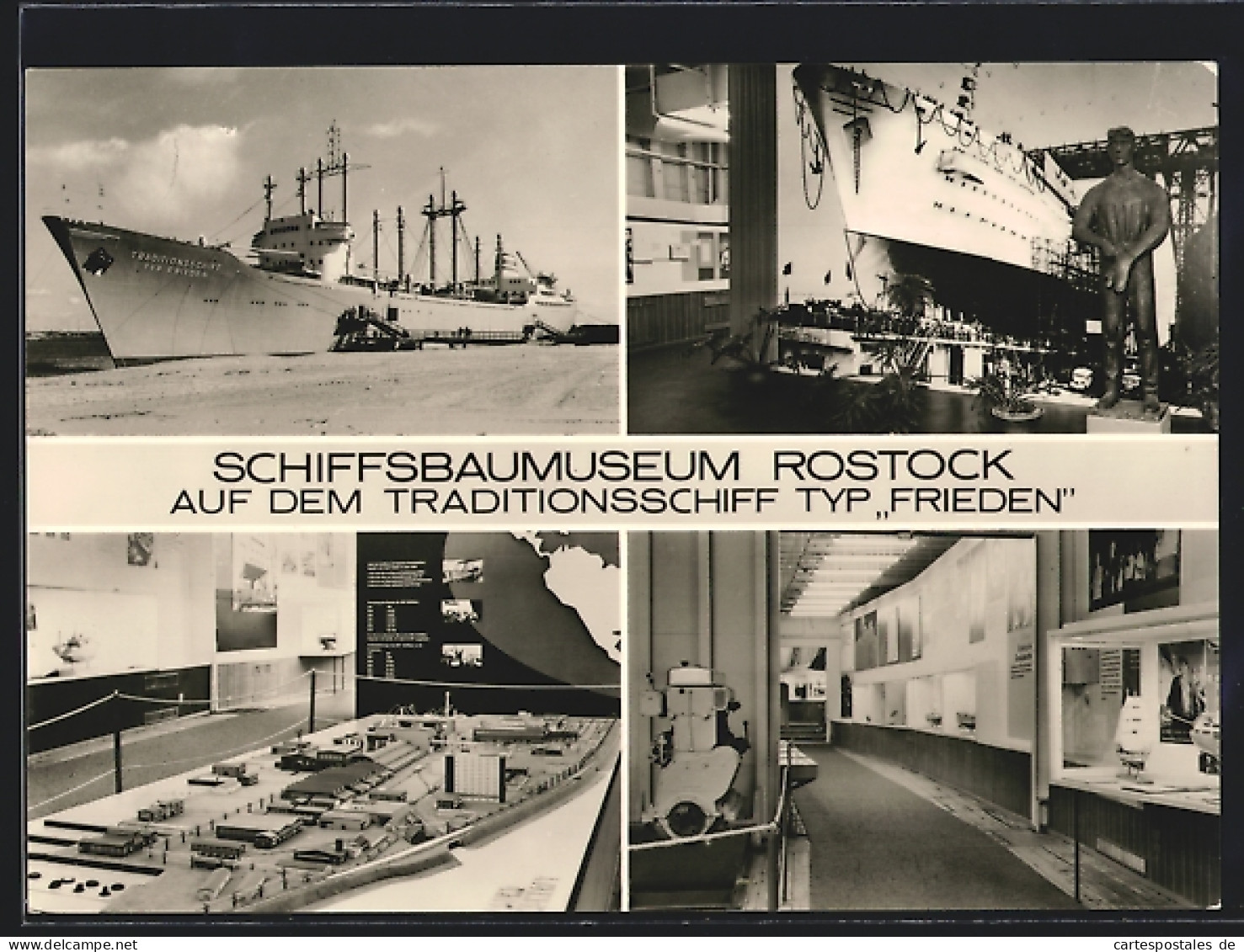 AK Rostock-Schmarl, Schiff Typ Frieden, Schiffsbaumuseum  - Cargos