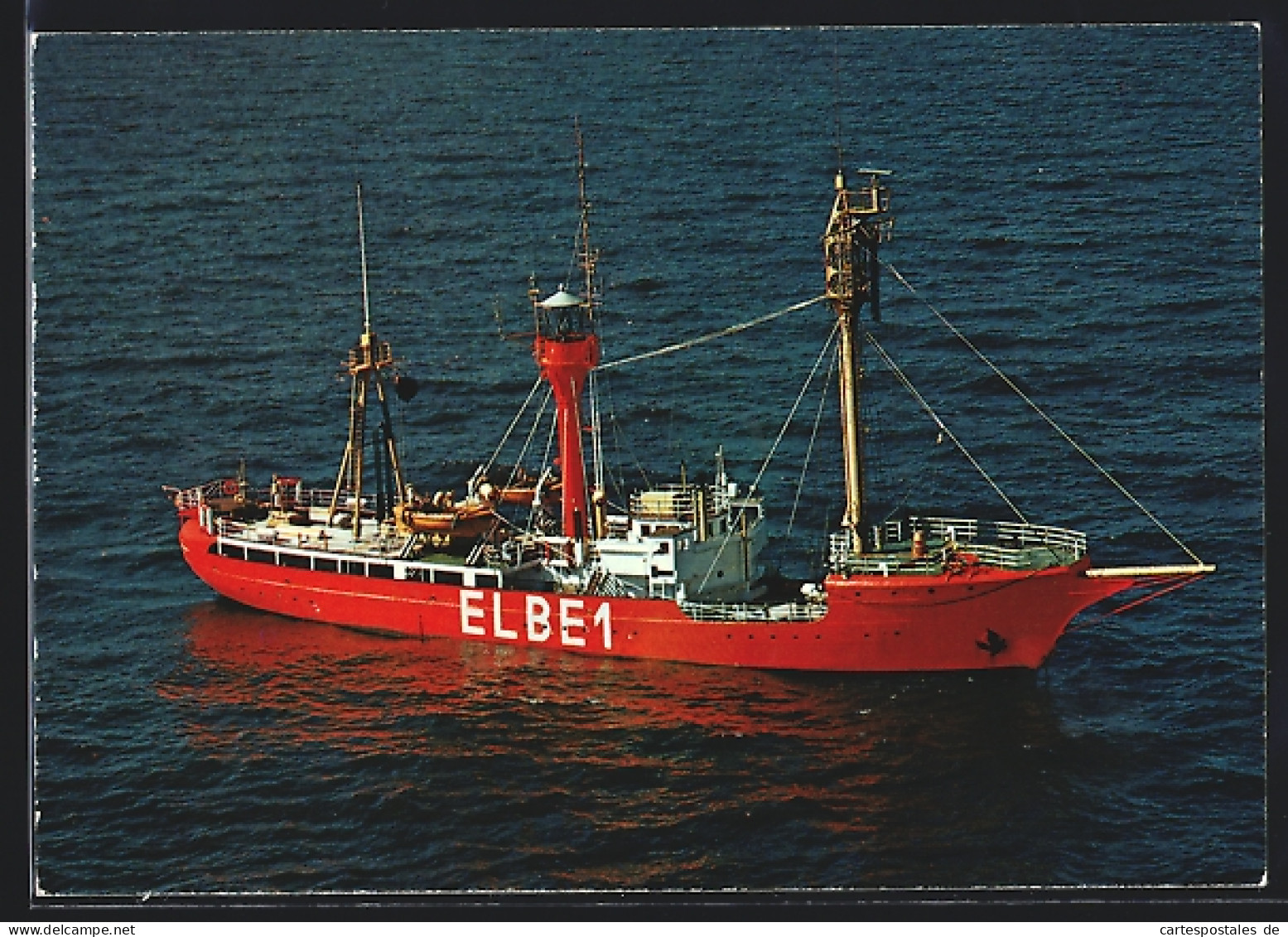 AK Feuerschiff Elbe 1 Vor Der Elbmündung  - Autres & Non Classés