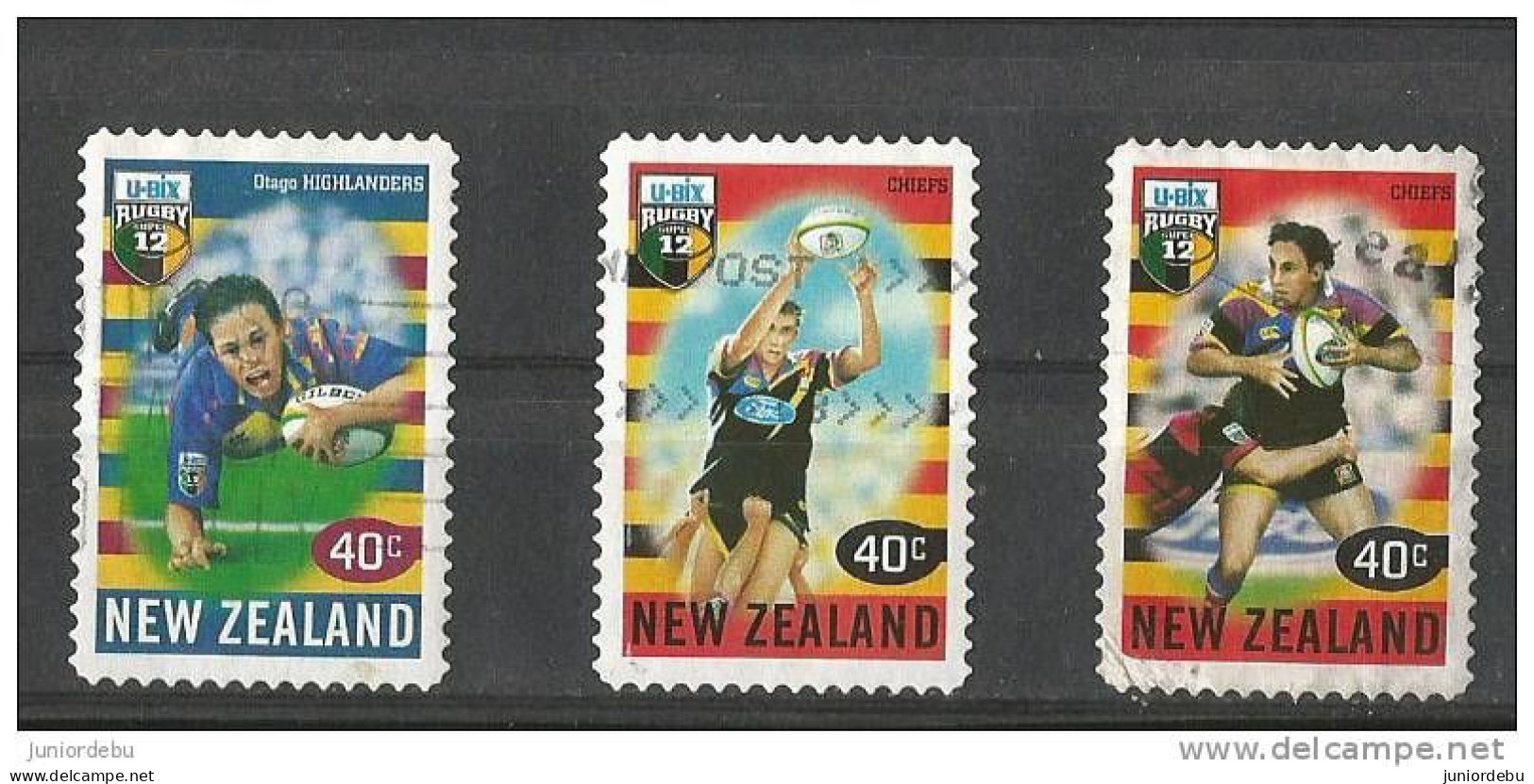 New Zealand - 1999 - Rugby - 3 Different - USED. ( D ). ( Condition As Per Scan ) ( OL 07/04/2013 ) - Gebraucht