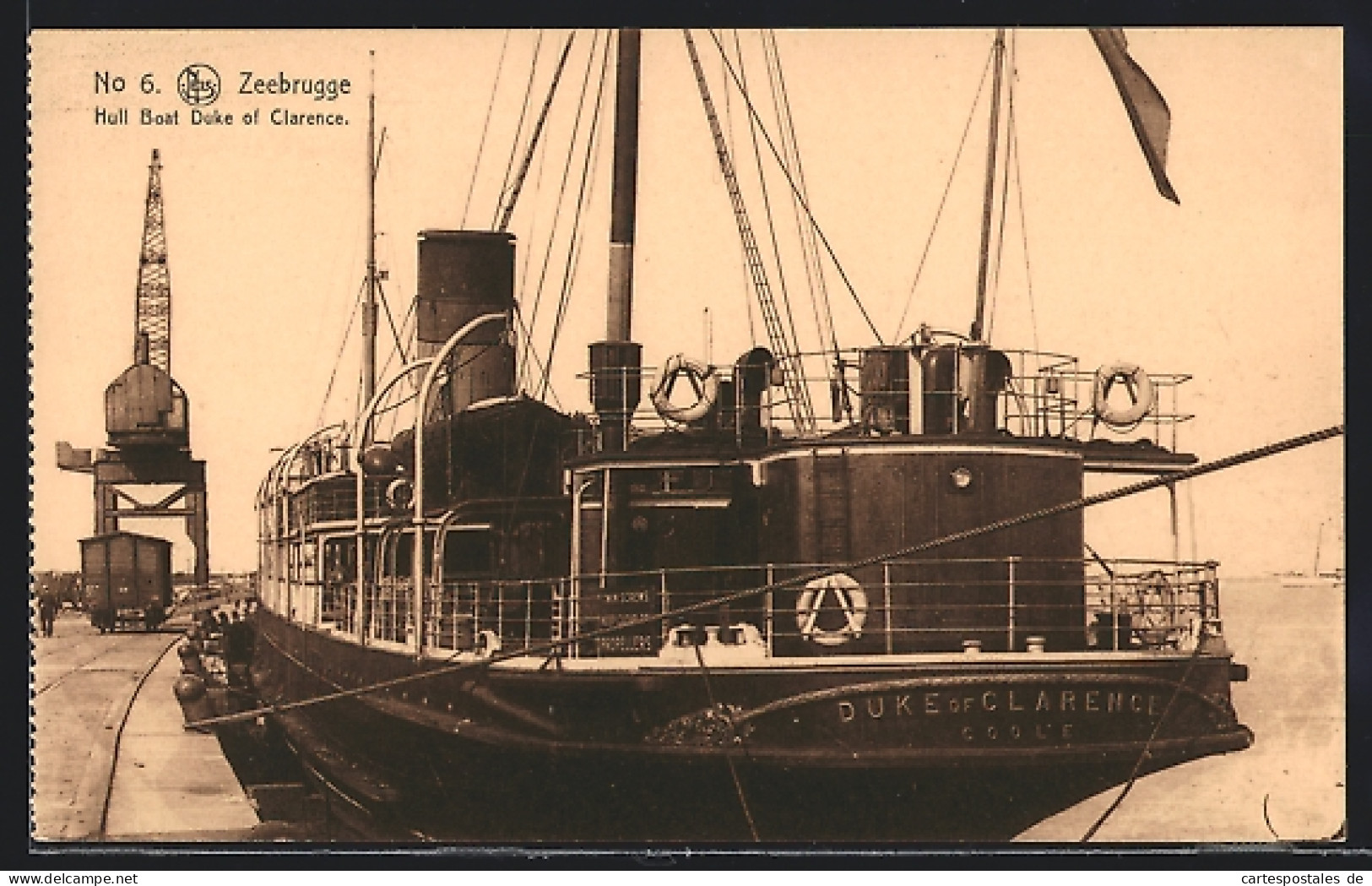 AK Zeebrugge, Hull Boat Duke Of Clarence  - Paquebots