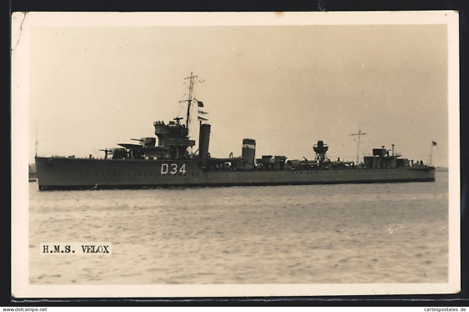 Pc Kriegsschiff HMS Velox D34  - Guerre