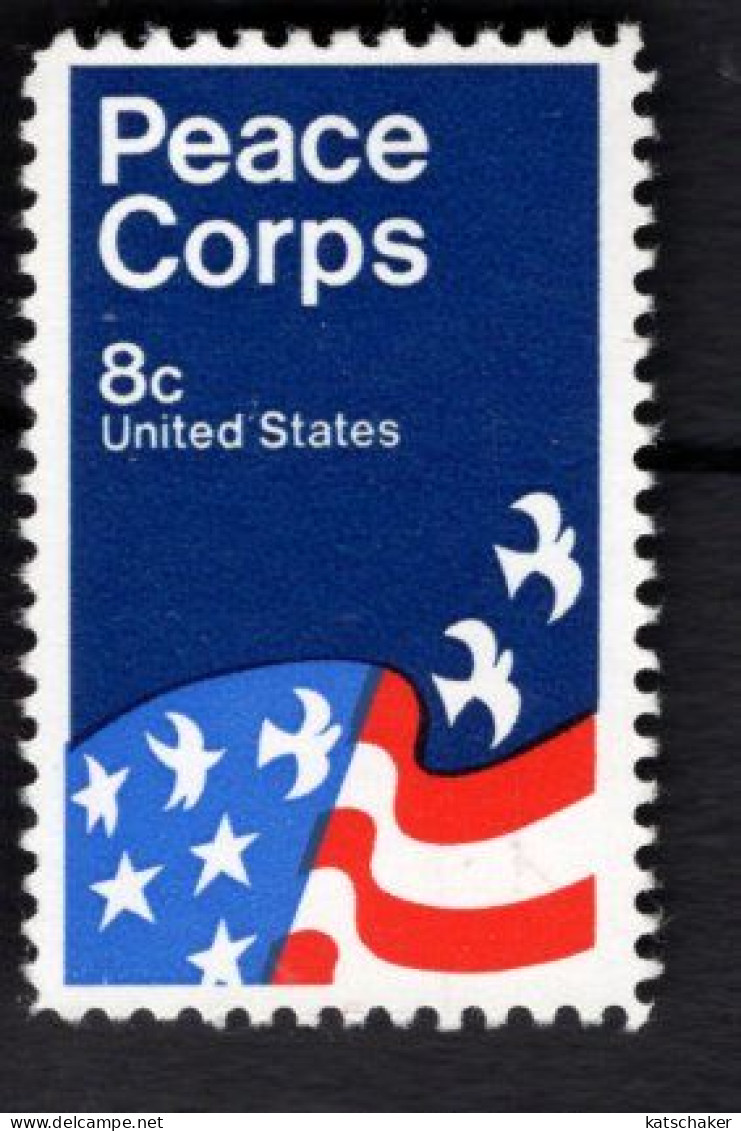 204522504 1972 SCOTT 1447 (XX) POSTFRIS MINT NEVER HINGED  - PEACE CORPS FLAG - Ungebraucht