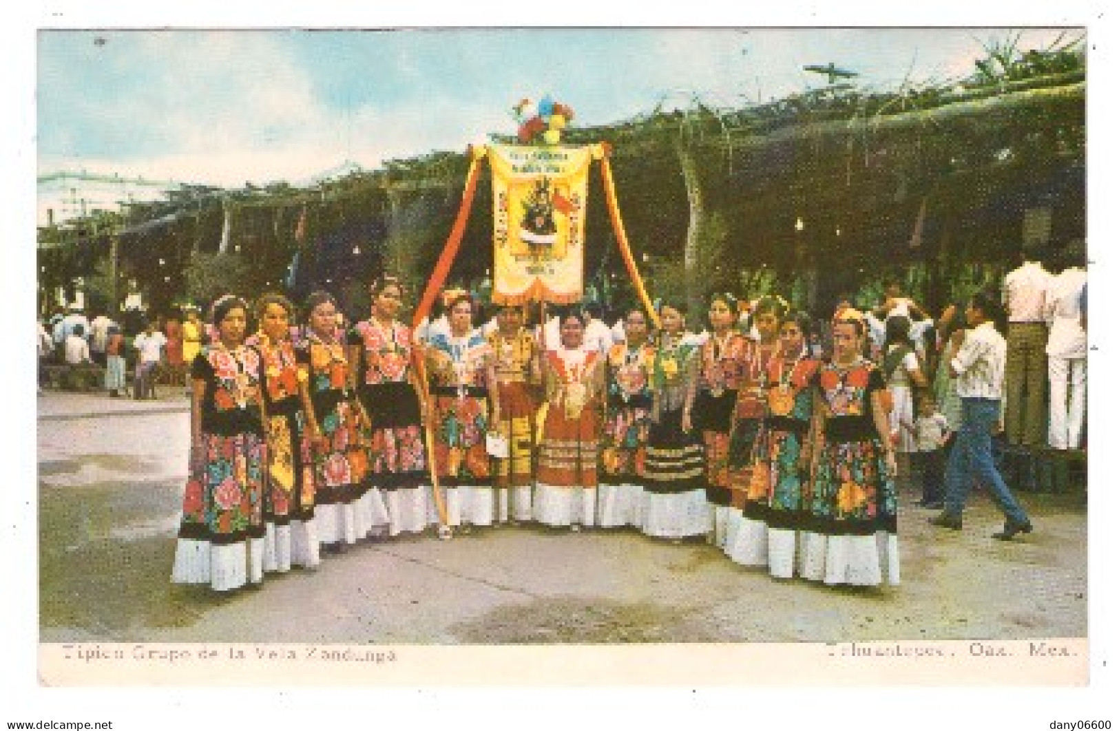 MEXIQUE - TEHUANTEPEC Oax. Tipico Grupo De La Vela Zandunga  (carte Photo Animée) - Mexique