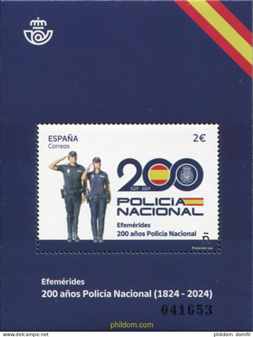 726338 MNH ESPAÑA 2024 EFEMÉRIDES. 200 AÑOS DE LA POLICÍA NACIONAL. - Unused Stamps