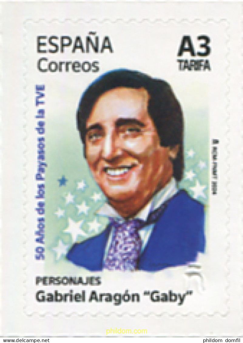 726344 MNH ESPAÑA 2024 PERSONAJES. GABRIEL ARAGÓN, "GABY". 50 AÑOS DE LOS PAYASOS DE LA TVE. - Unused Stamps