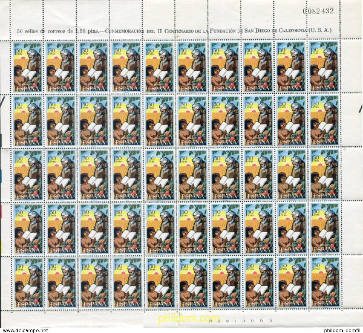 728636 MNH ESPAÑA 1969 2 CENTENARIO DE LA FUNDACION DE SAN DIEGO, CALIFORNIA - Nuevos