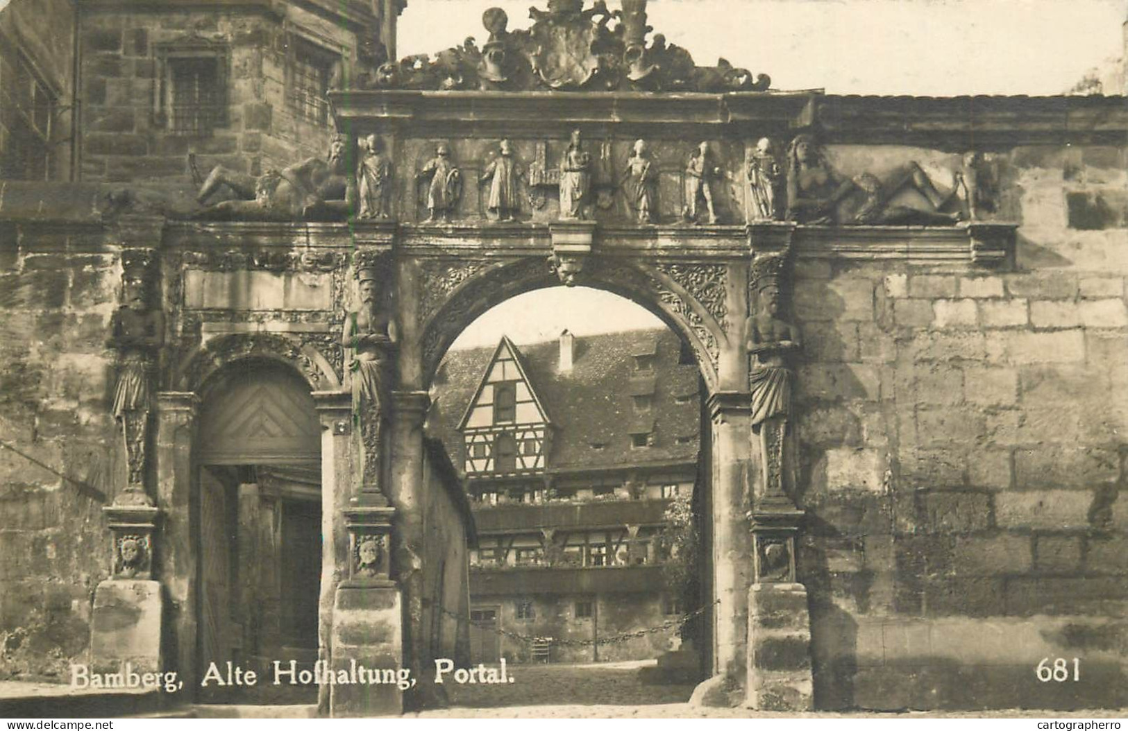 Germany Bamberg Alte Hofhaltung Portal - Bamberg